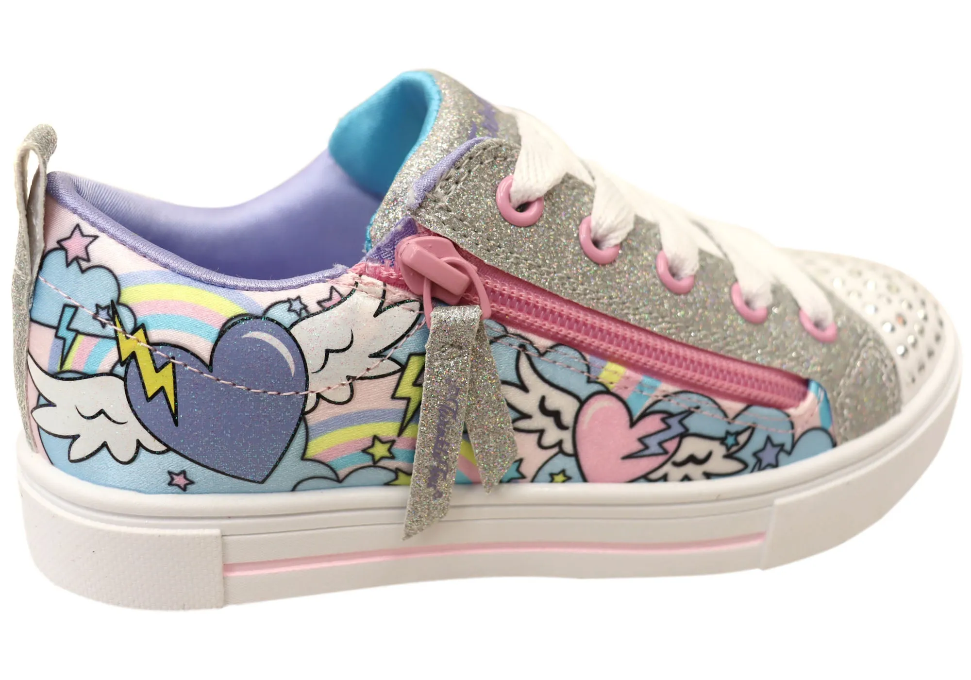 Skechers Mädchen Kinder Twinkle Sparks Fliegende Herzen Bequeme Schuhe Skechers Schuhe