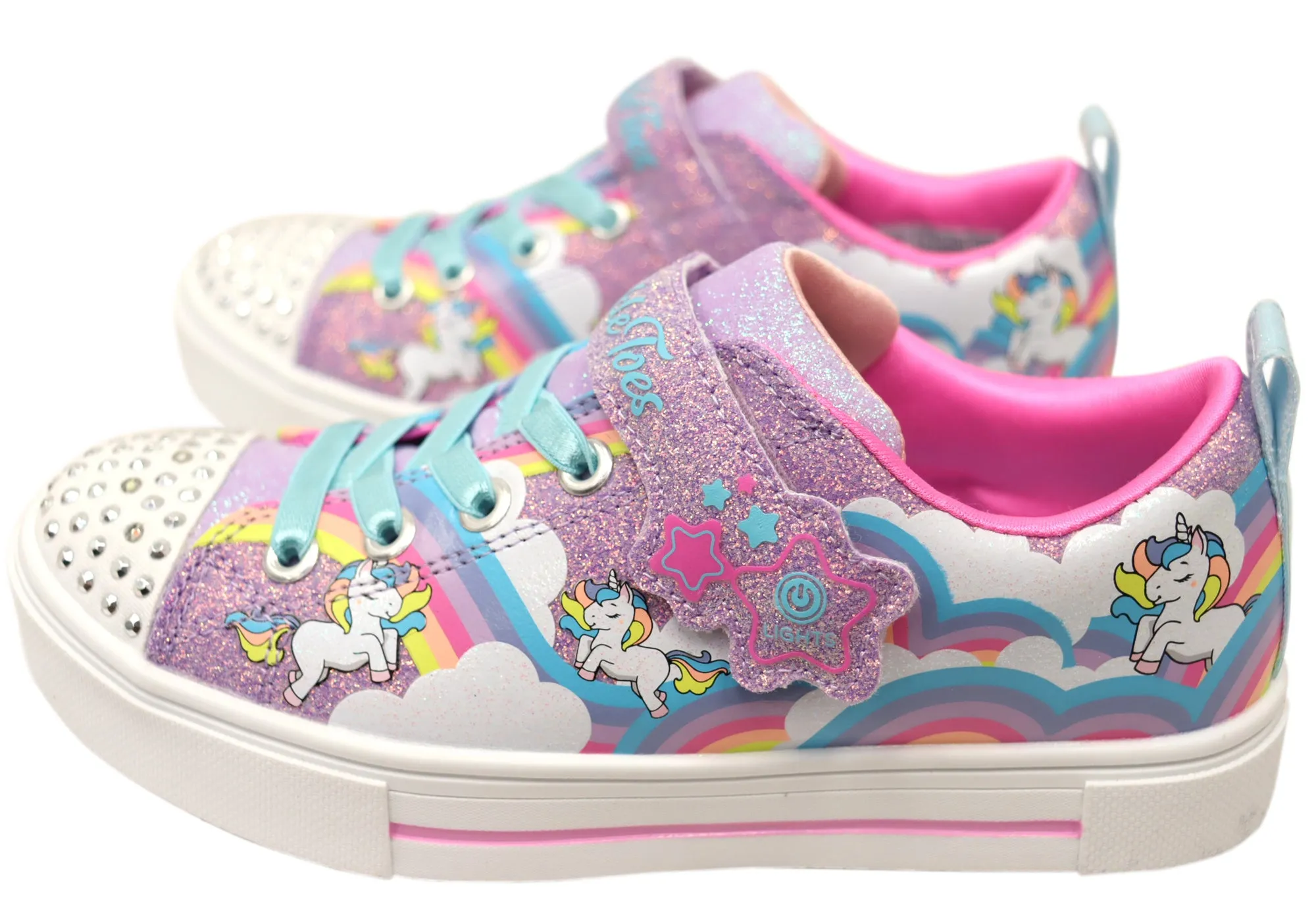 Skechers Mädchen Kinder Twinkle Toes Twinkle Sparks Jumpin Clouds Schuhe Skechers Schuhe