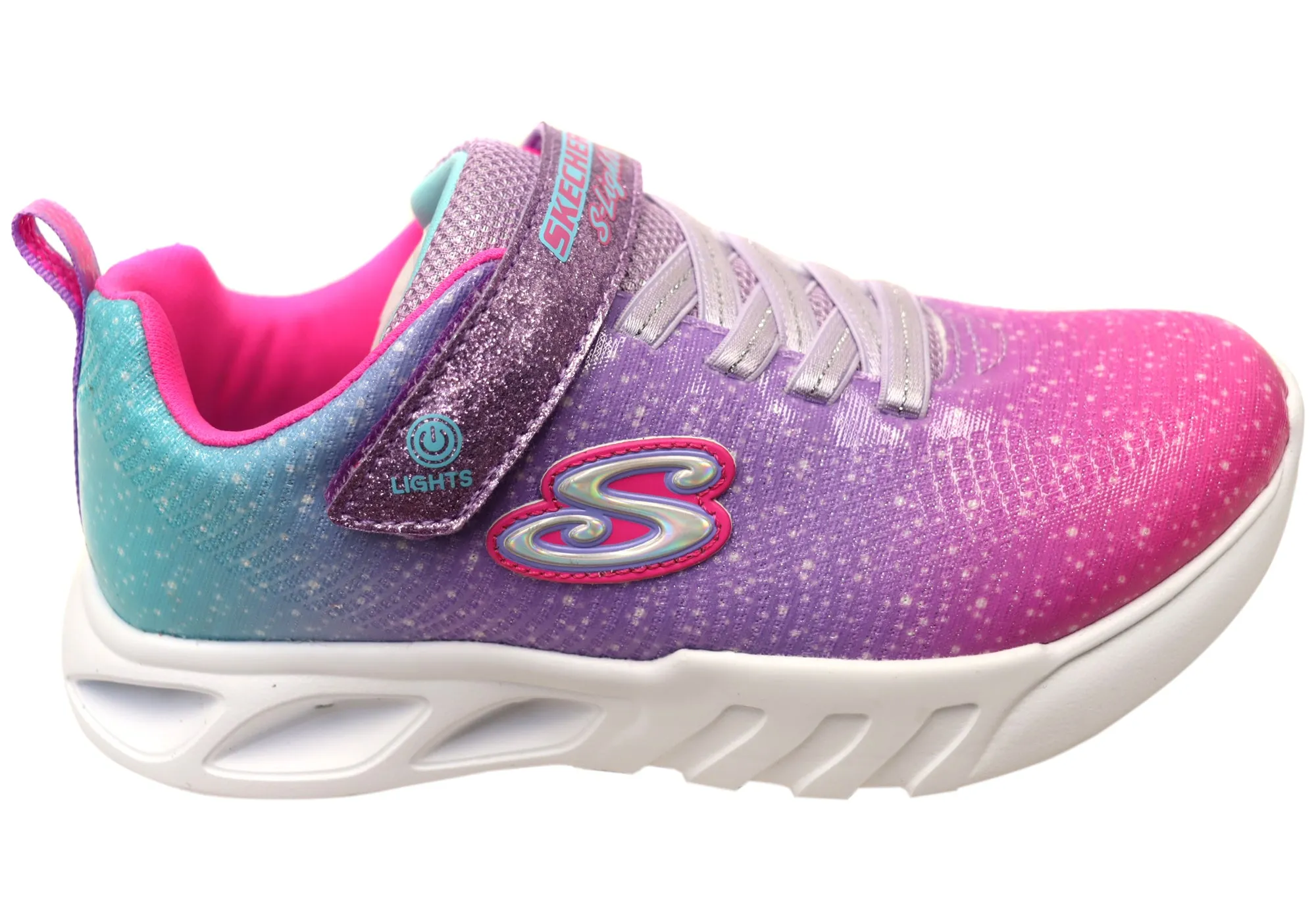 Skechers Kids S Lights Flicker Flash Ombre Dreamer Leuchtende Schuhe Skechers Schuhe