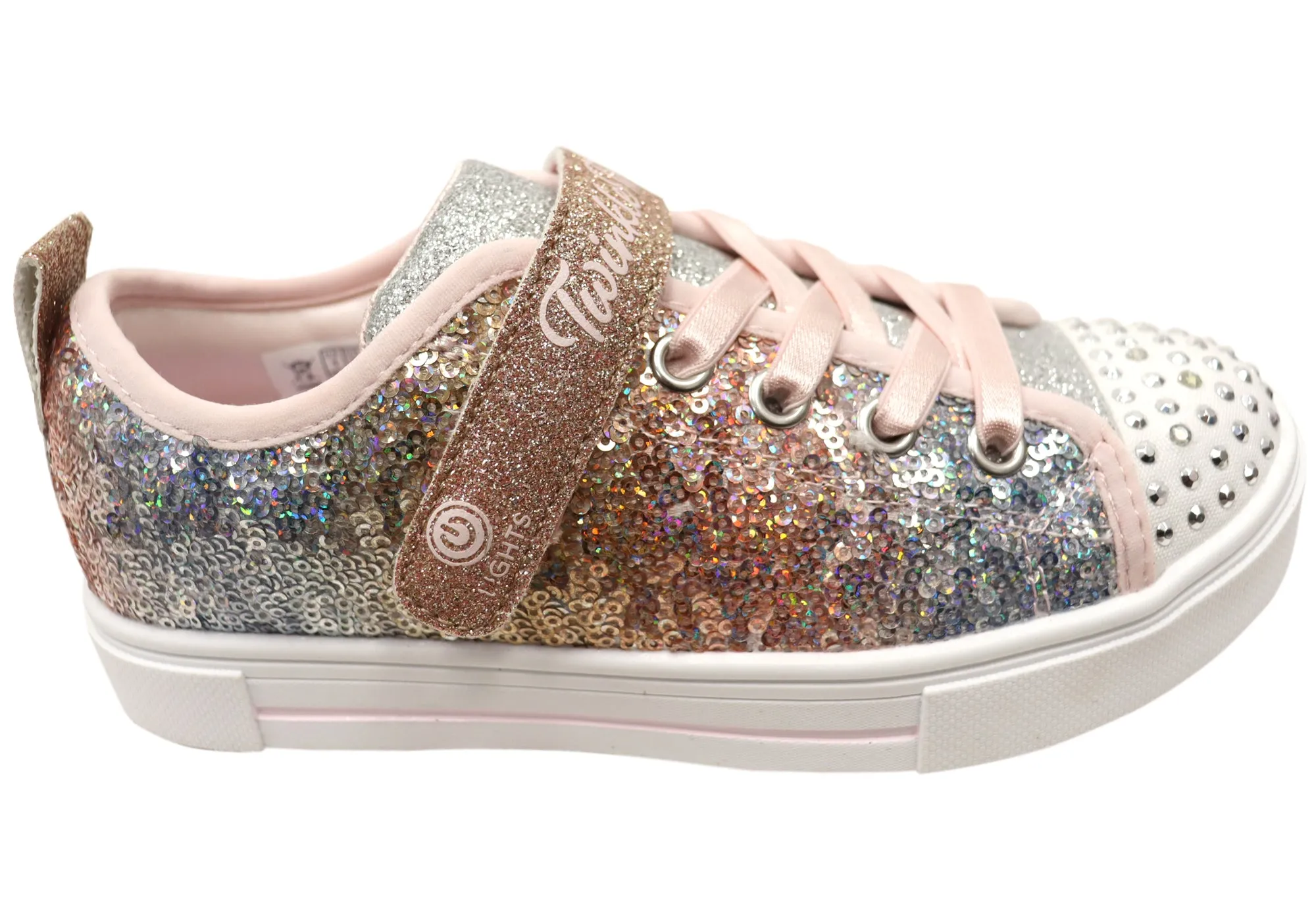 Skechers Kids S Lights Twinkle Sparks Glitzer Blinkende Schuhe mit Leuchtsolen Skechers Schuhe
