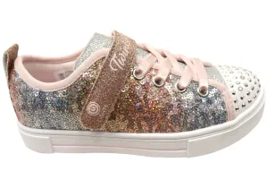 Skechers Kids S Lights Twinkle Sparks Glitzer Blinkende Schuhe mit Leuchtsolen Skechers Schuhe