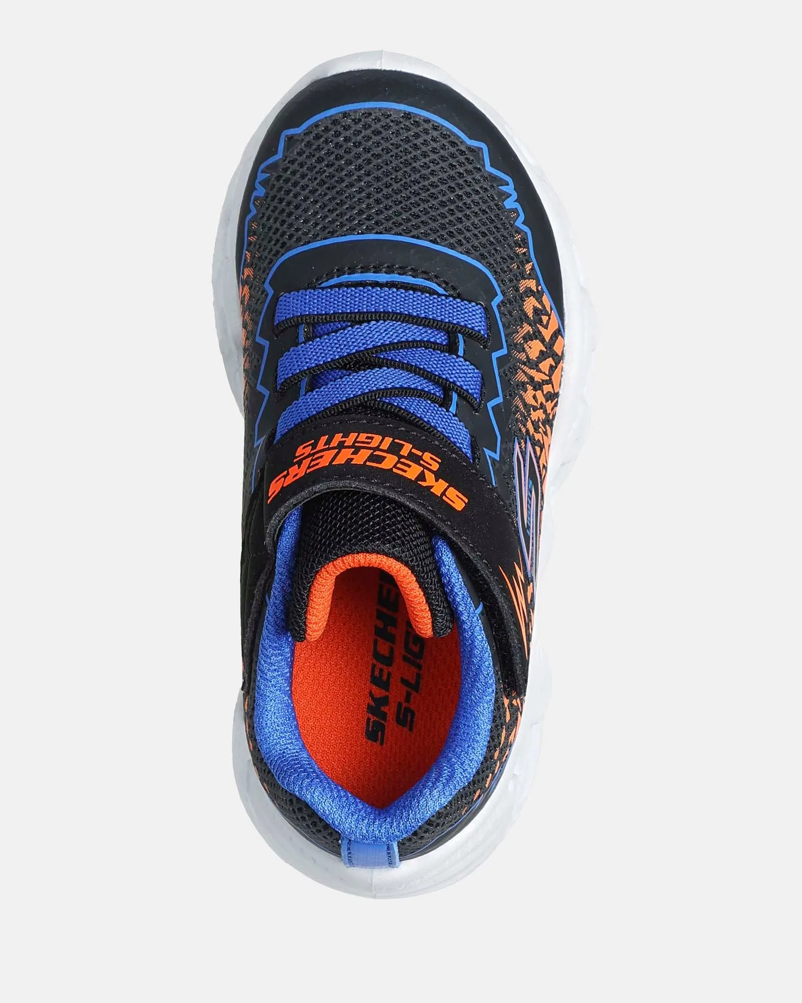 Skechers Schuhe Vortex 2.0 Zorento für Kleinkinder Schwarz/Blau/Orange