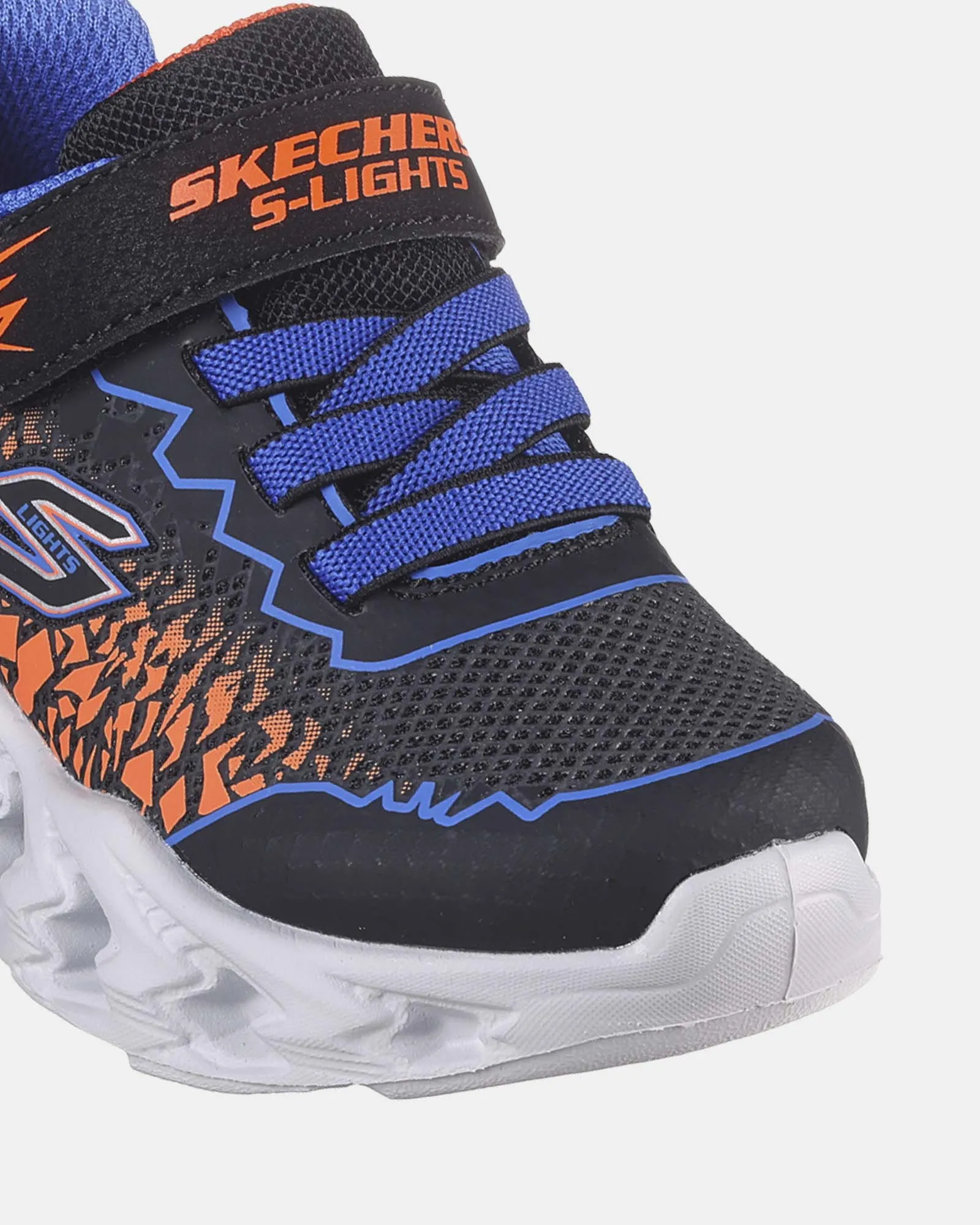 Skechers Schuhe Vortex 2.0 Zorento für Kleinkinder Schwarz/Blau/Orange