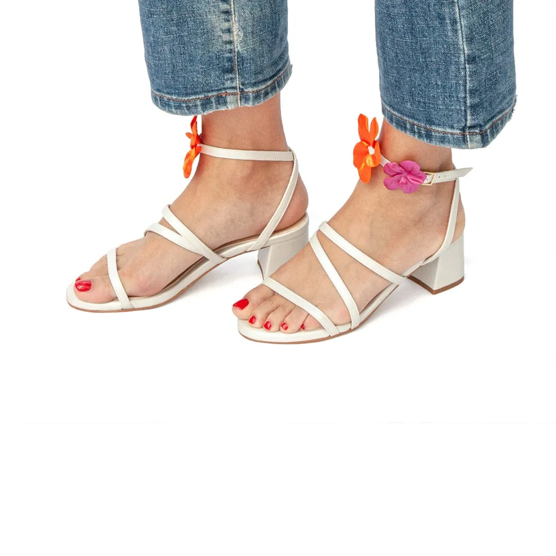 Sofía Vegan-Leder High-Heel Sandalen | Perle
