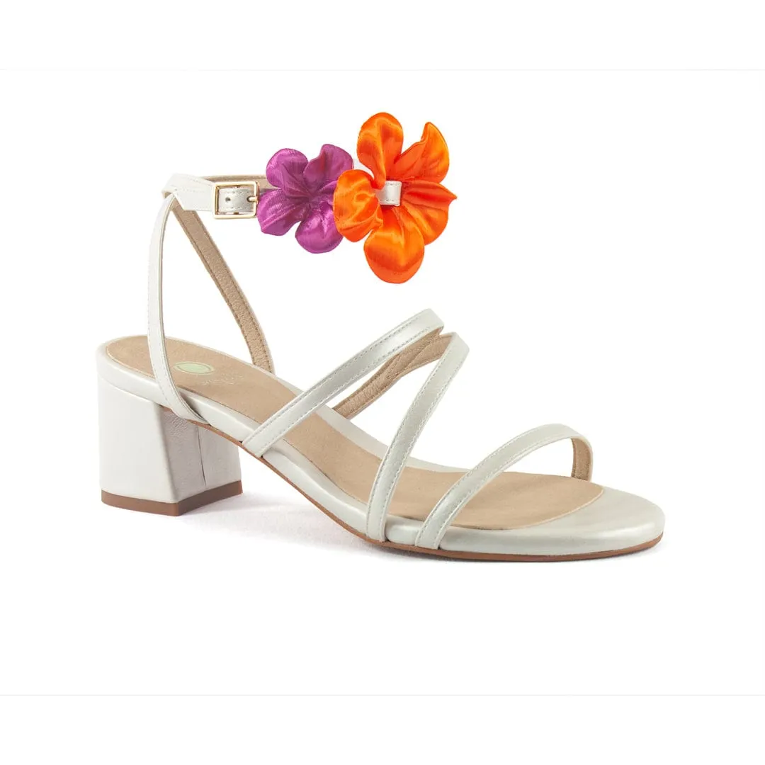 Sofía Vegan-Leder High-Heel Sandalen | Perle