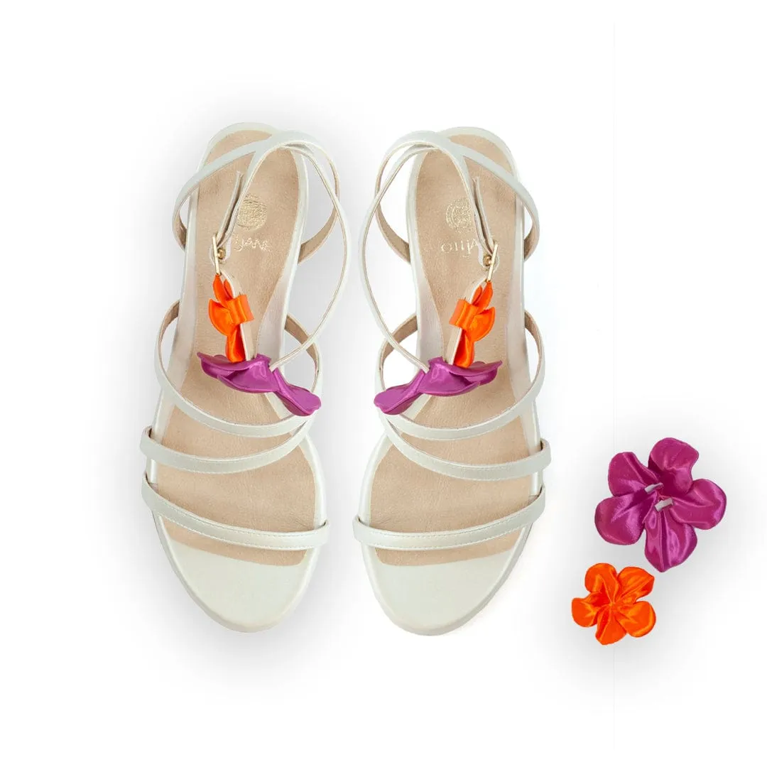 Sofía Vegan-Leder High-Heel Sandalen | Perle