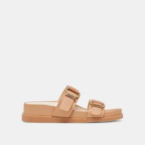 SOYA SANDALEN HELLBRAUN LEDER