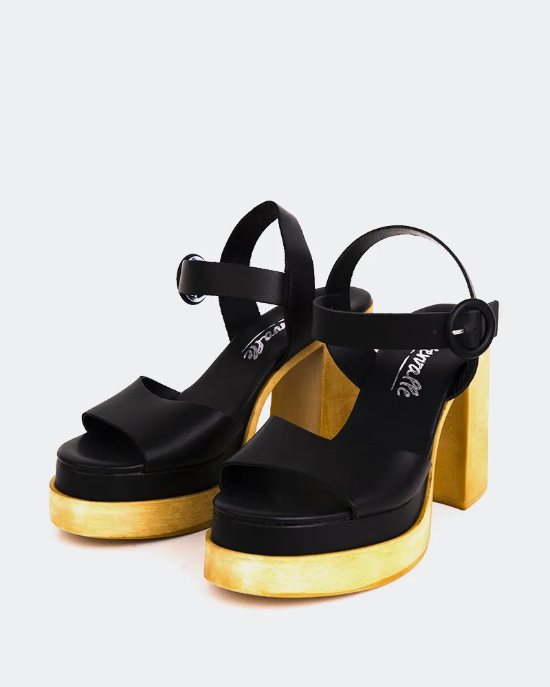Starburst Schwarzes Leder