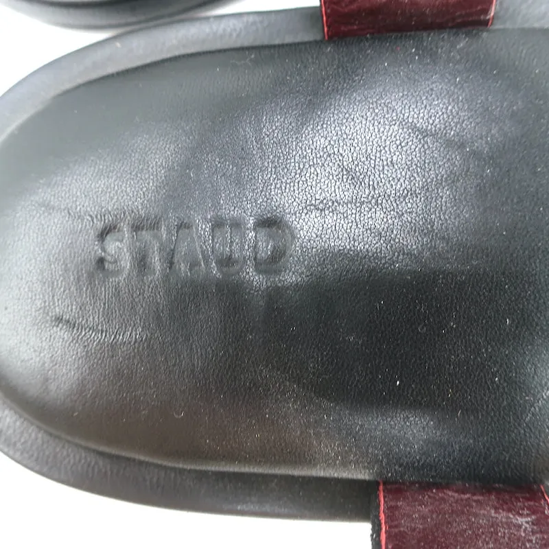 STAUD Betty Strass-Sandalen Schwarz Leder Größe 41