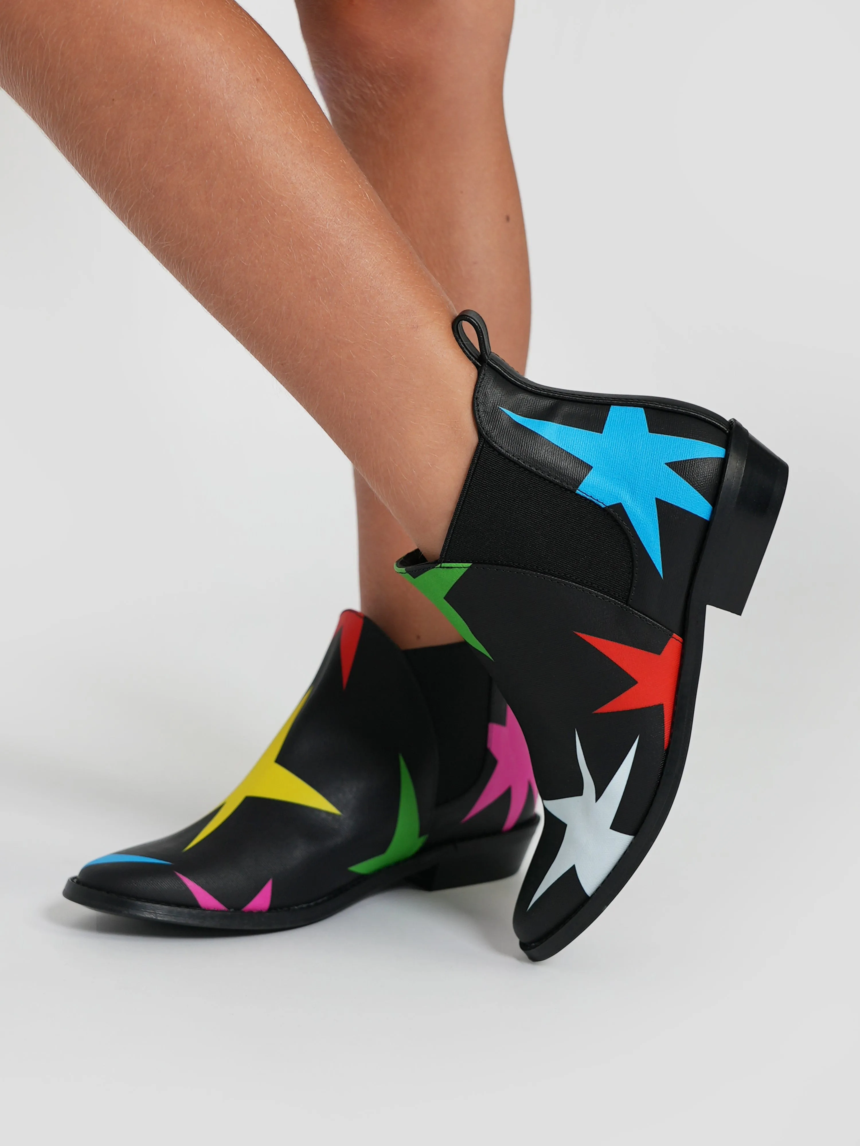 Stella McCartney Mädchen Star Knöchelstiefel in Schwarz