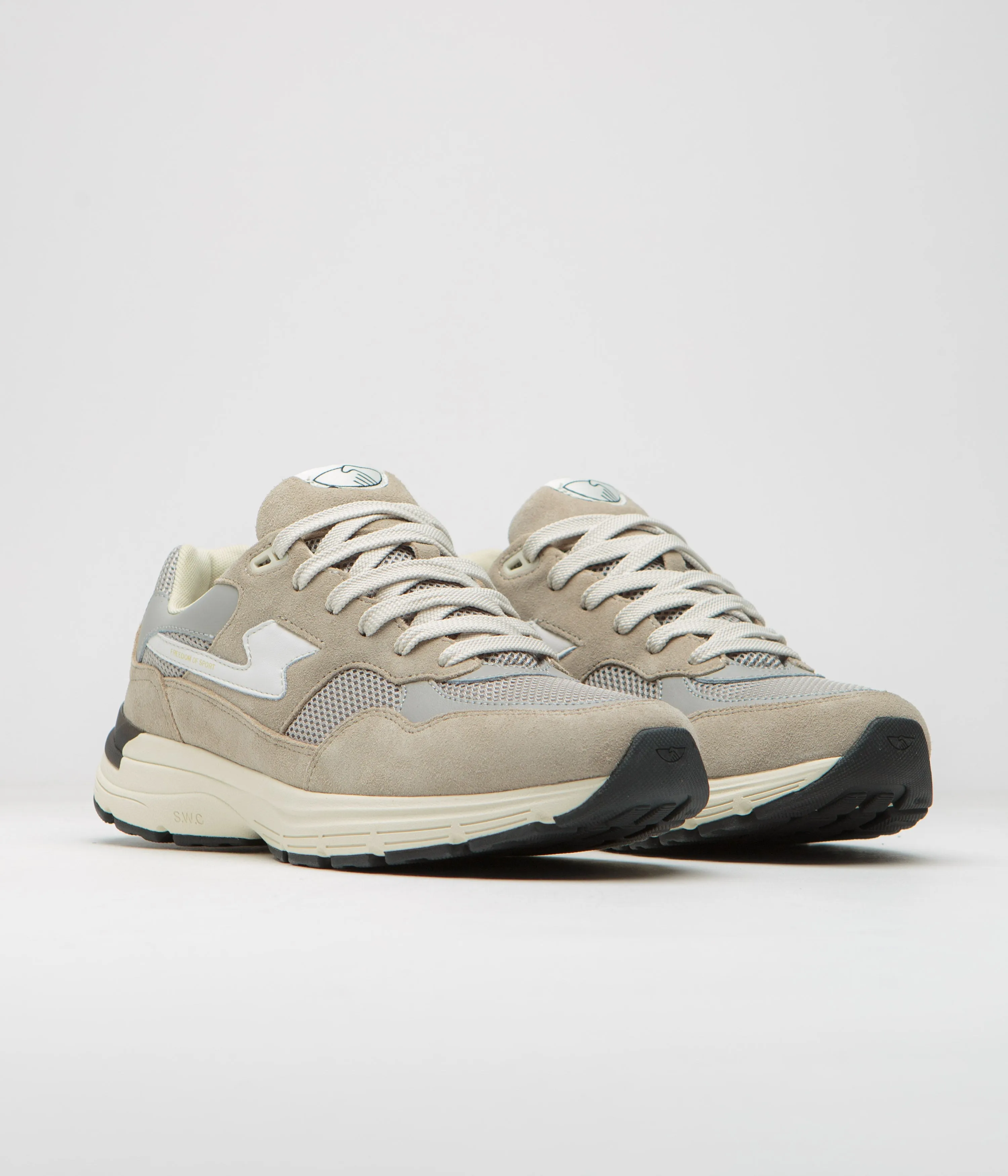 Stepney Workers Club Amiel S-Strike Wildlederschuhe - Hellgrau Stepney Workers Club Schuhe