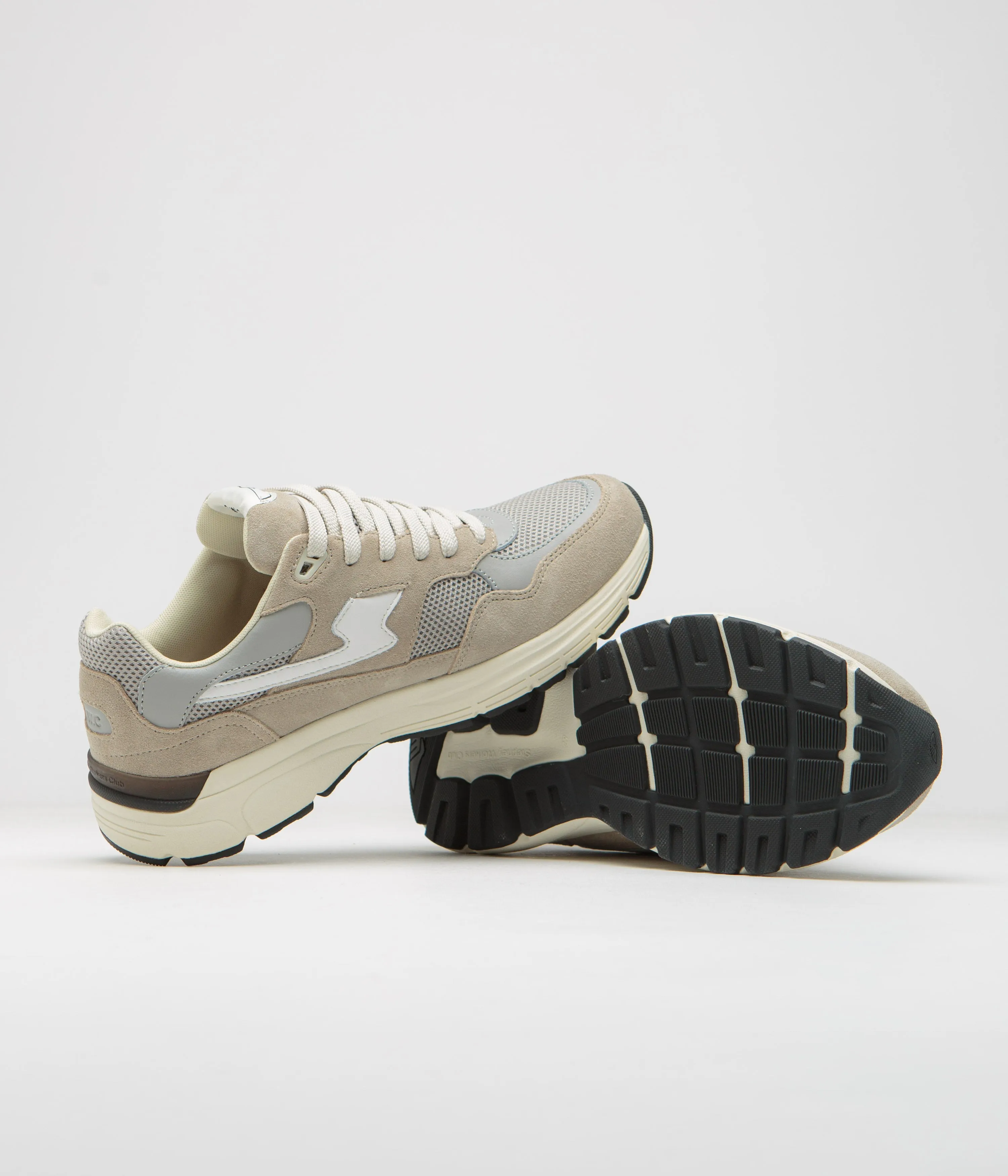 Stepney Workers Club Amiel S-Strike Wildlederschuhe - Hellgrau Stepney Workers Club Schuhe