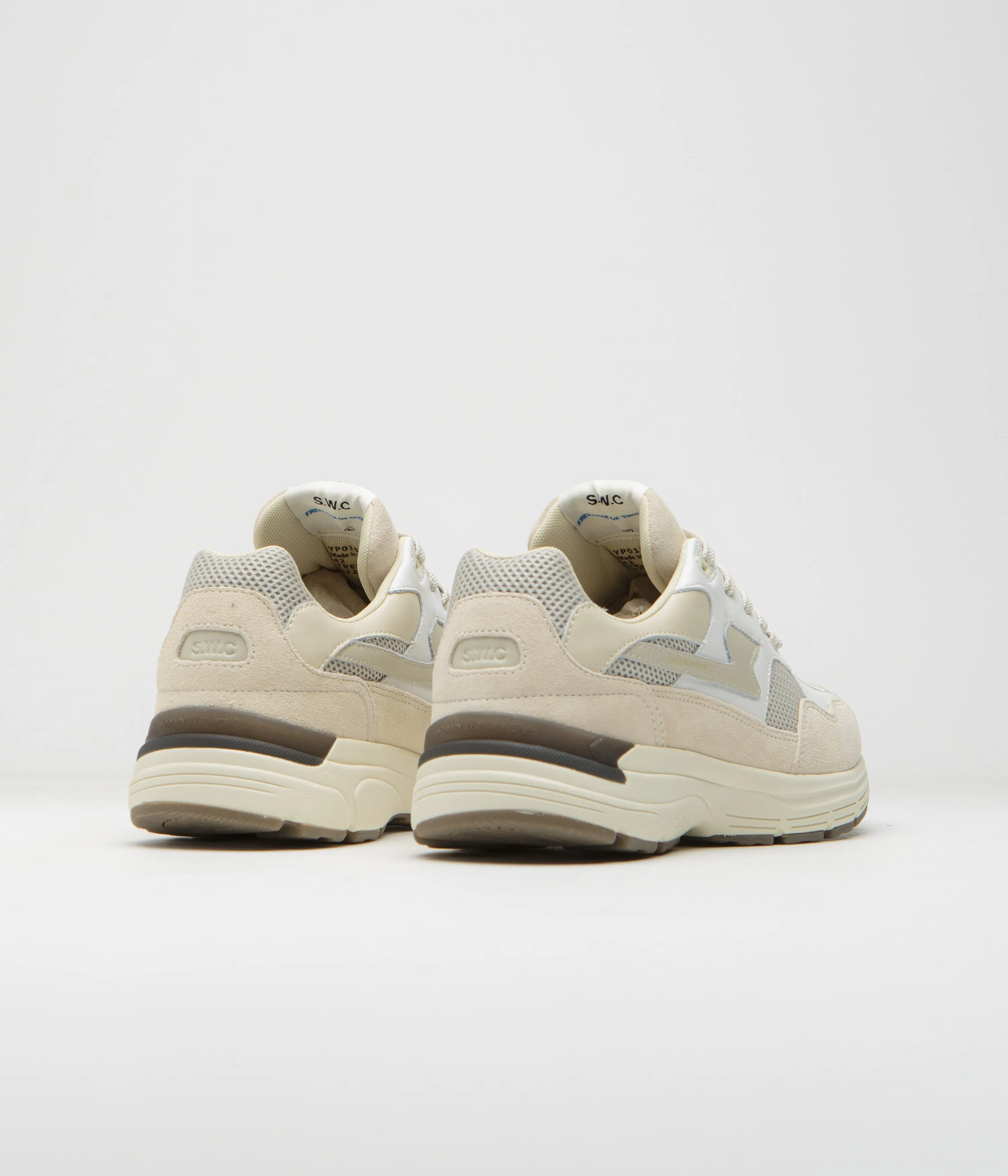 Stepney Workers Club Amiel S-Strike Wildlederschuhe - Weiß Ecru Stepney Workers Club Schuhe