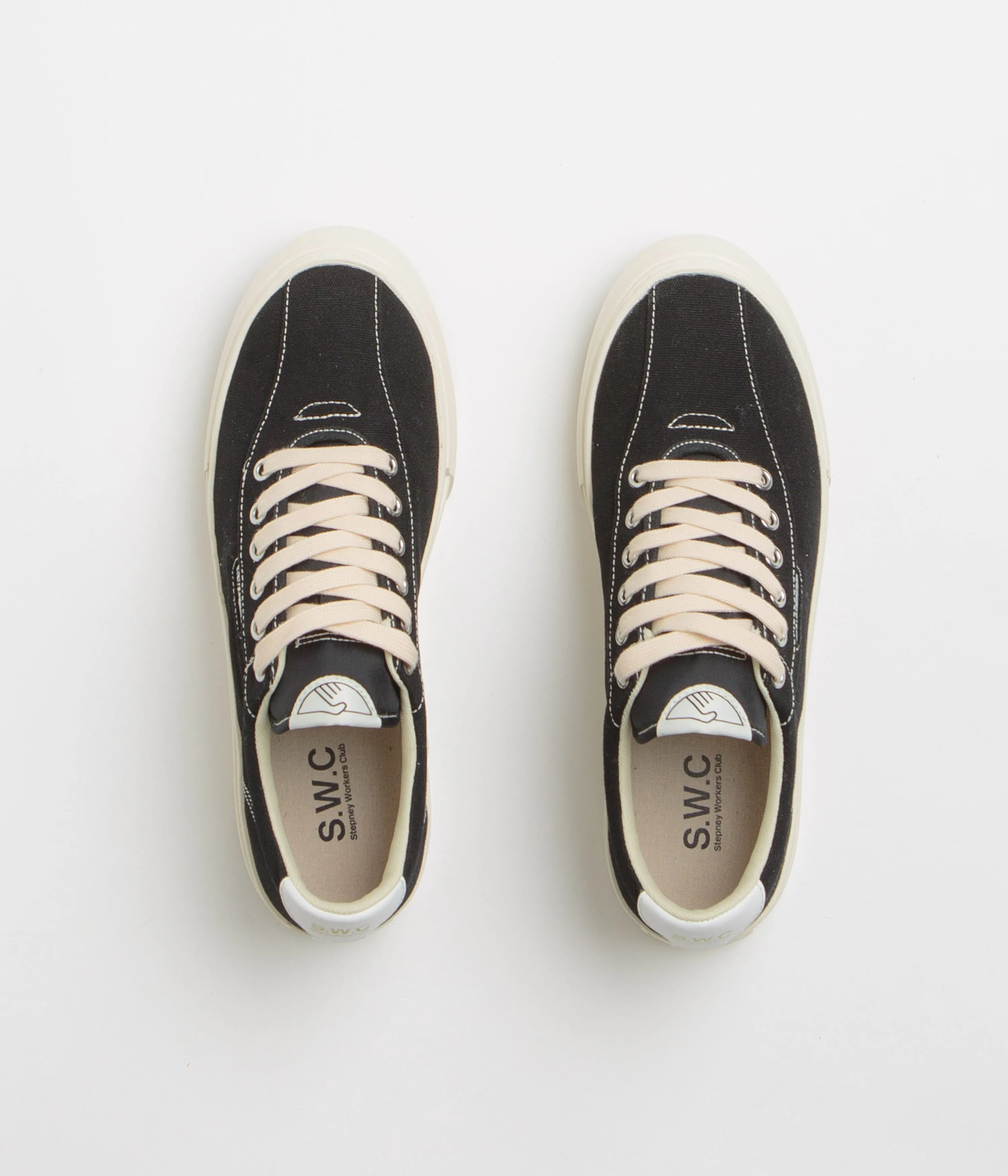Stepney Workers Club Dellow 02 Cup Canvas Schuhe - Schwarz Stepney Workers Club Schuhe