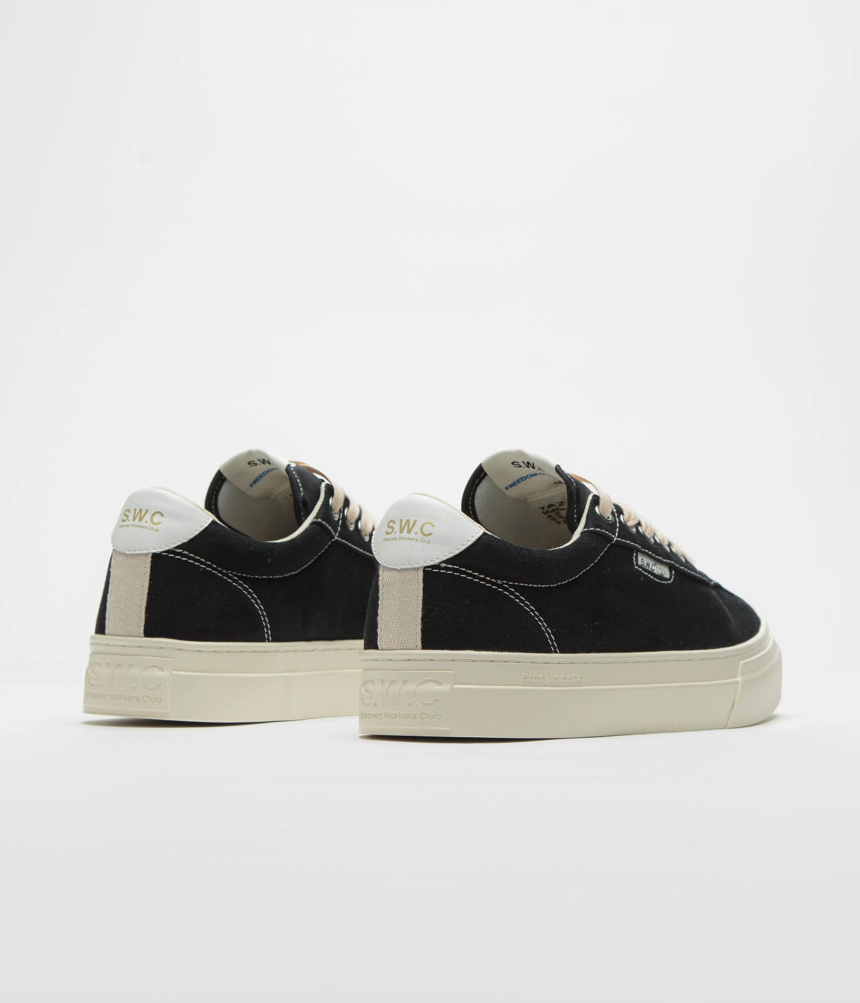 Stepney Workers Club Dellow 02 Cup Canvas Schuhe - Schwarz Stepney Workers Club Schuhe