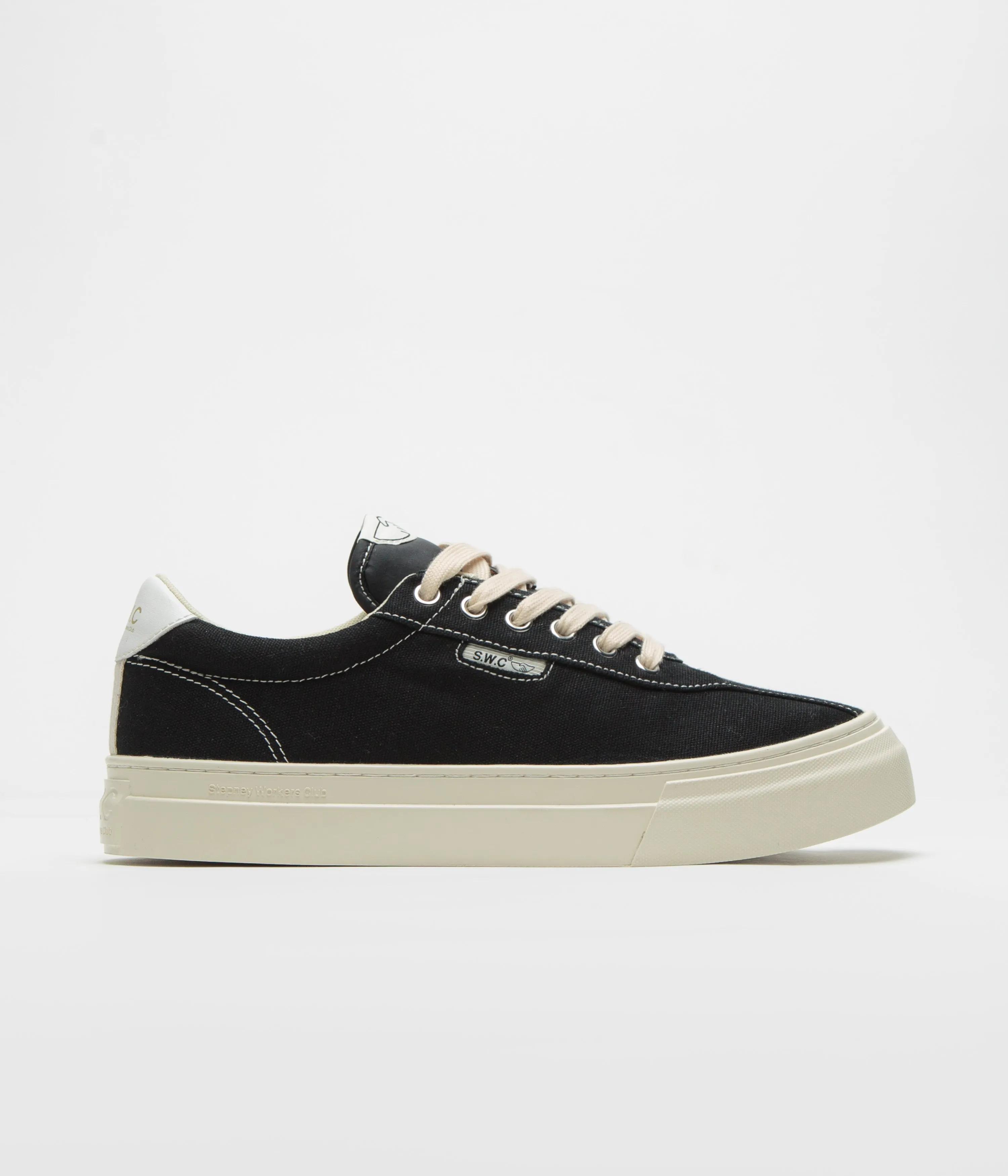 Stepney Workers Club Dellow 02 Cup Canvas Schuhe - Schwarz Stepney Workers Club Schuhe