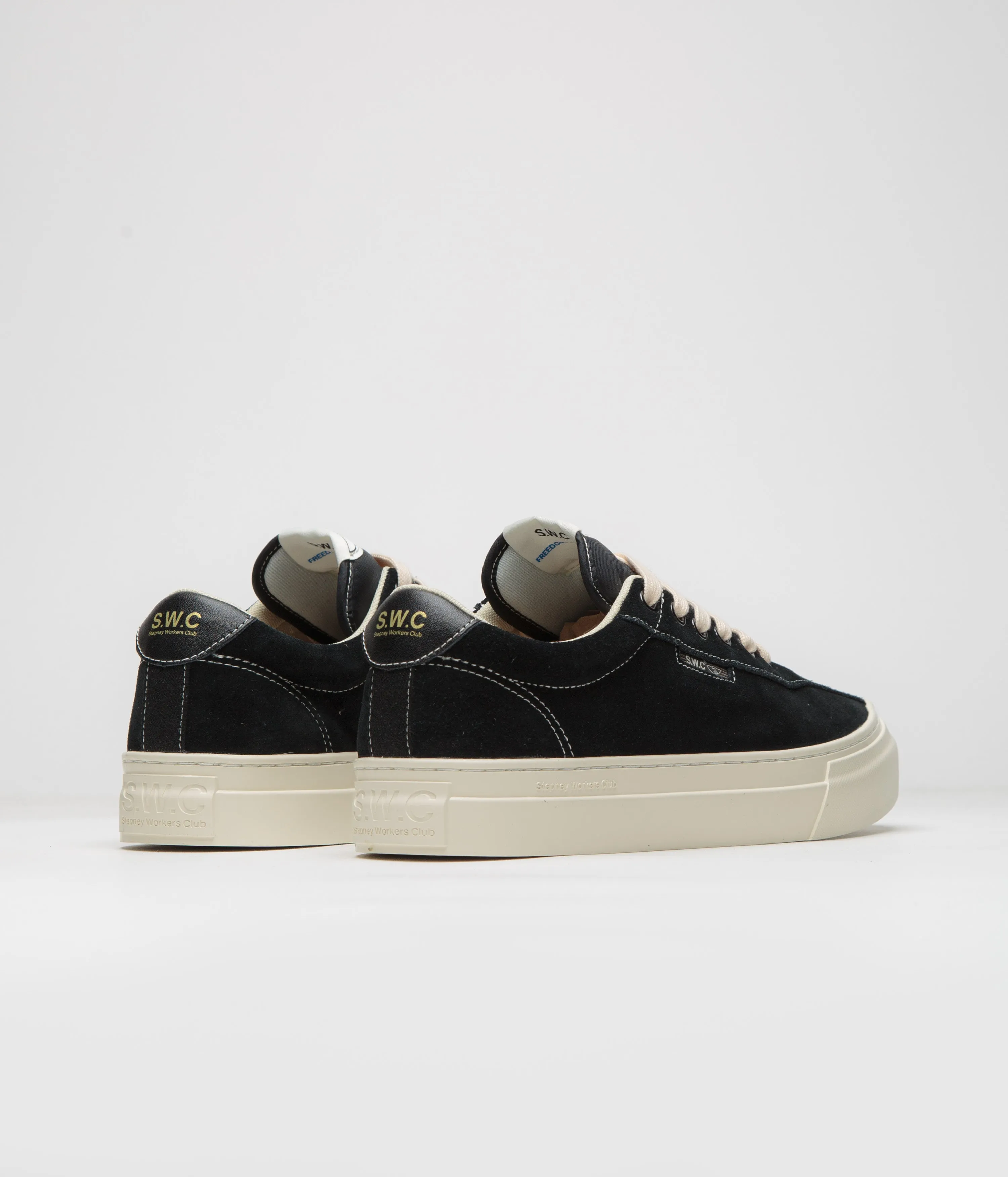 Stepney Workers Club Dellow 02 Cup Schuhe - Schwarz / Weiß Stepney Workers Club Schuhe