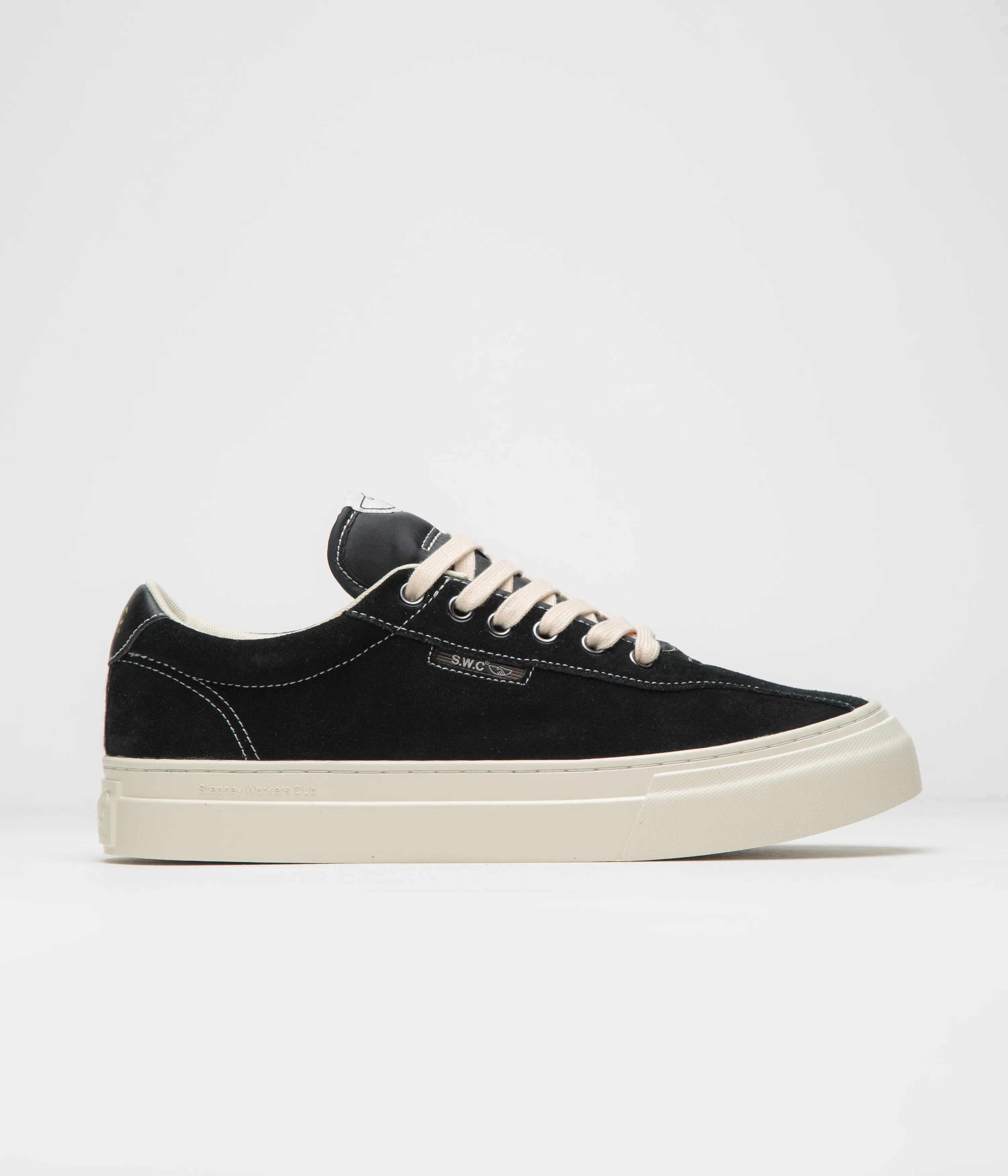 Stepney Workers Club Dellow 02 Cup Schuhe - Schwarz / Weiß Stepney Workers Club Schuhe