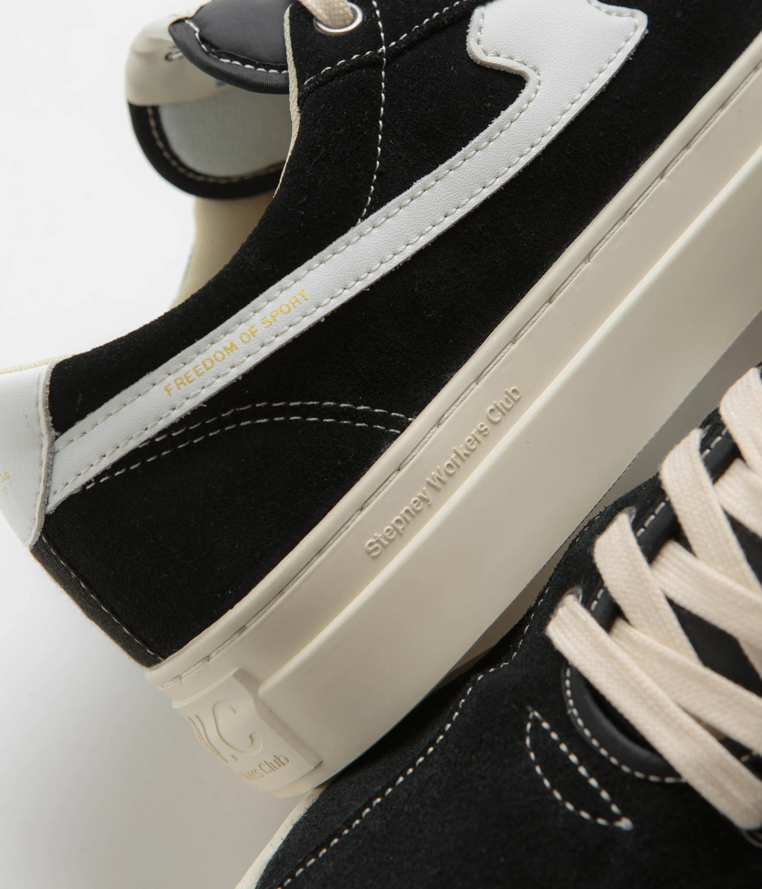 Stepney Workers Club Dellow S-Strike Cup Schuhe - Schwarz / Weiß Stepney Workers Club Schuhe