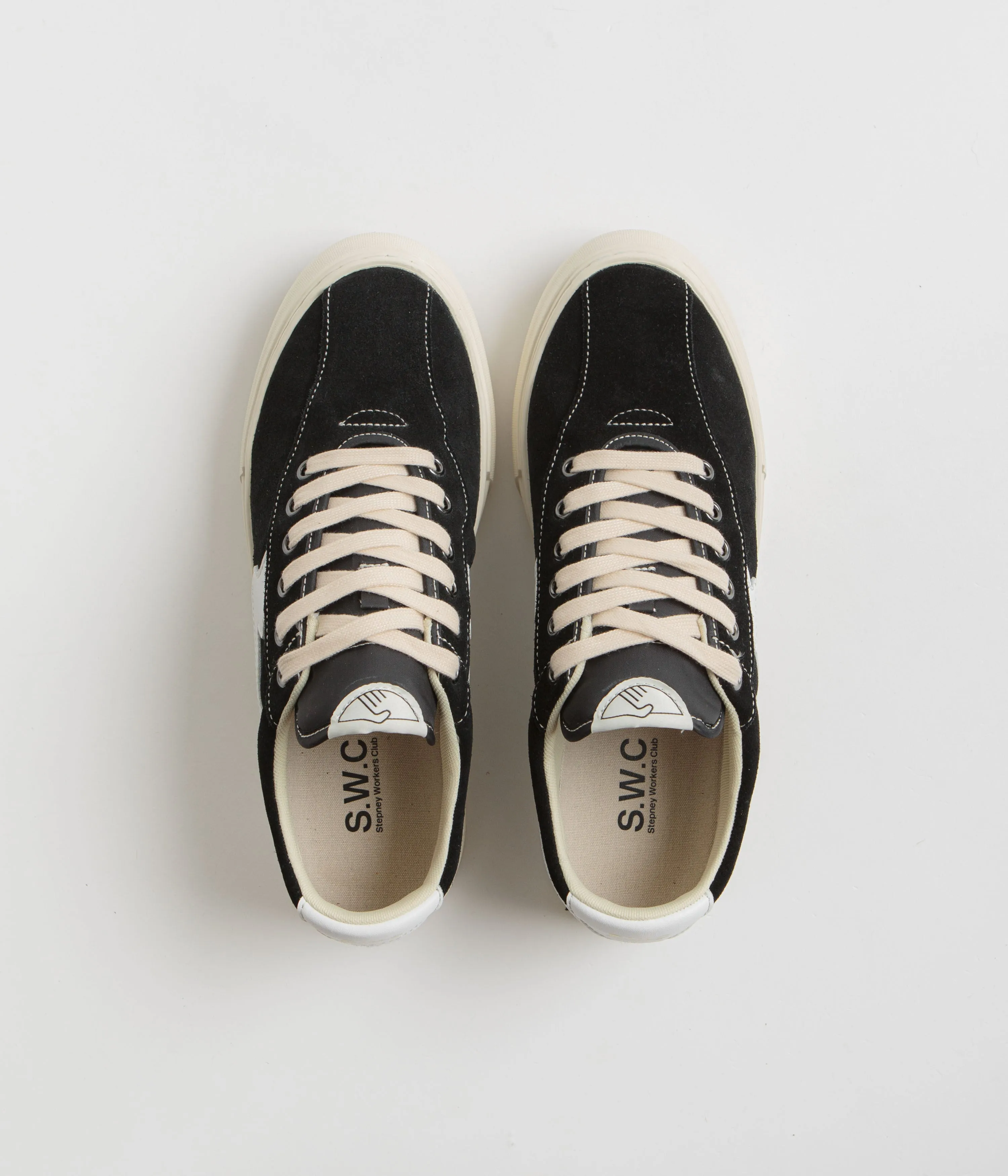 Stepney Workers Club Dellow S-Strike Cup Schuhe - Schwarz / Weiß Stepney Workers Club Schuhe