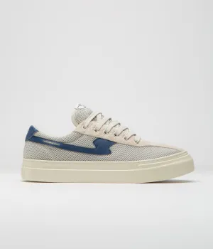 Stepney Workers Club Dellow S-Strike Cup Tennis Mesh Schuhe - Ecru / Blau Stepney Workers Club Schuhe