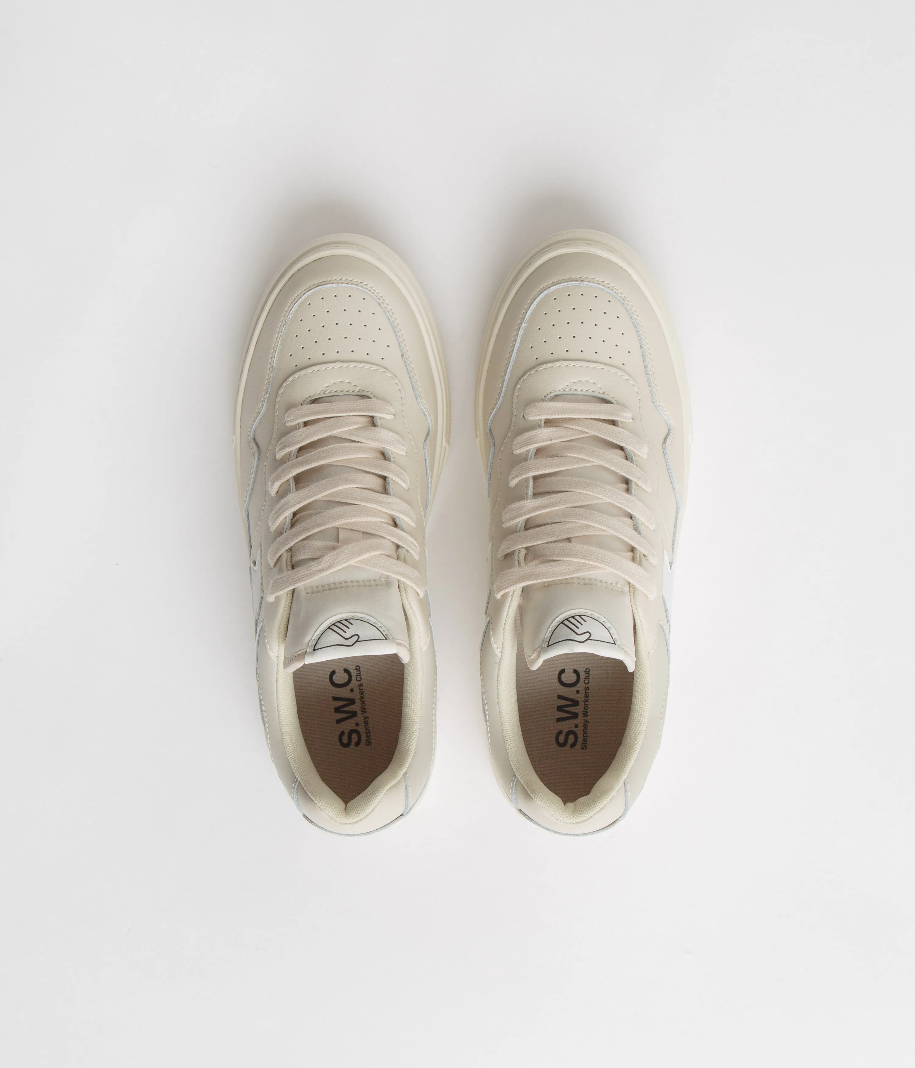 Stepney Workers Club Pearl S-Strike Lederschuhe - Ecru / Weiß Stepney Workers Club Schuhe