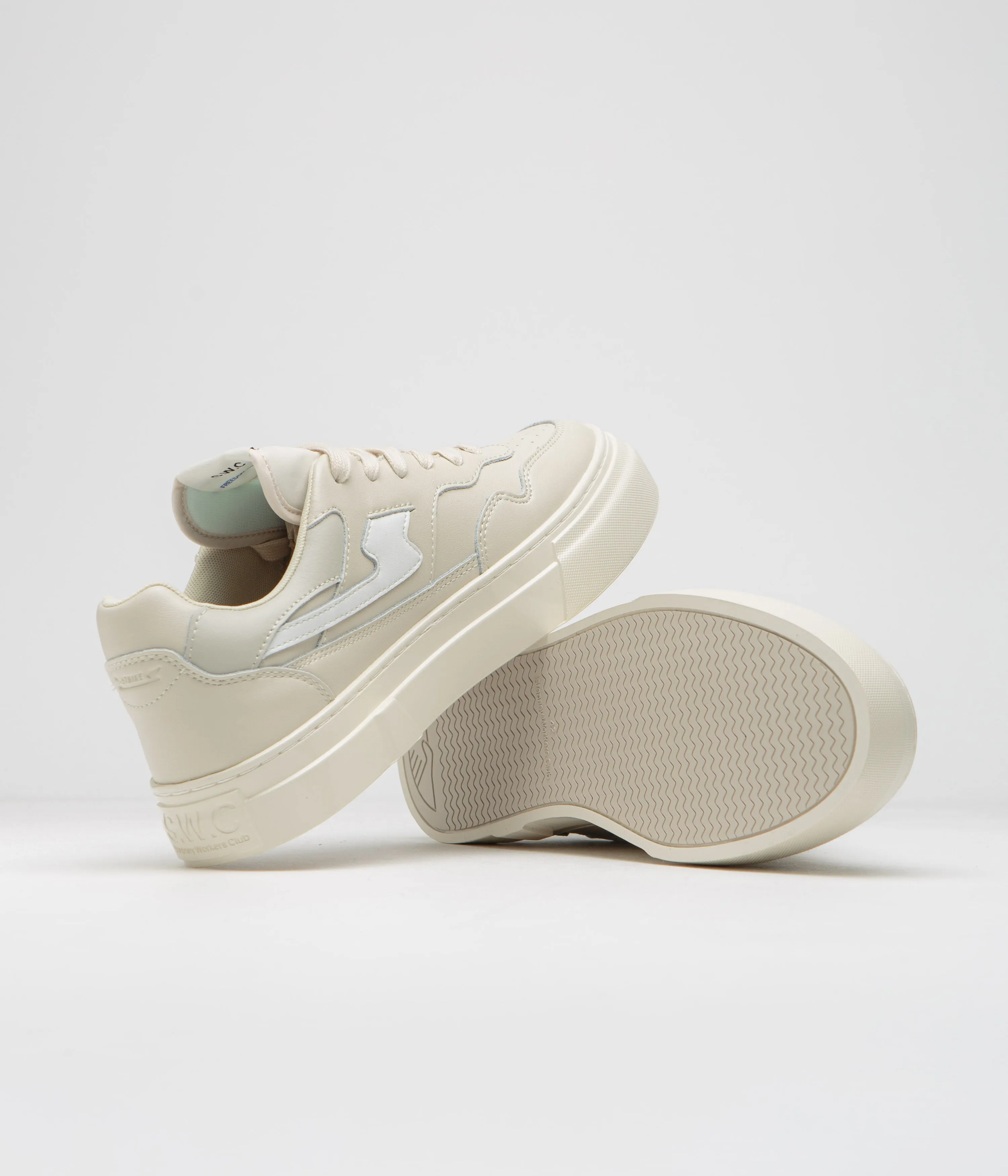 Stepney Workers Club Pearl S-Strike Lederschuhe - Ecru / Weiß Stepney Workers Club Schuhe