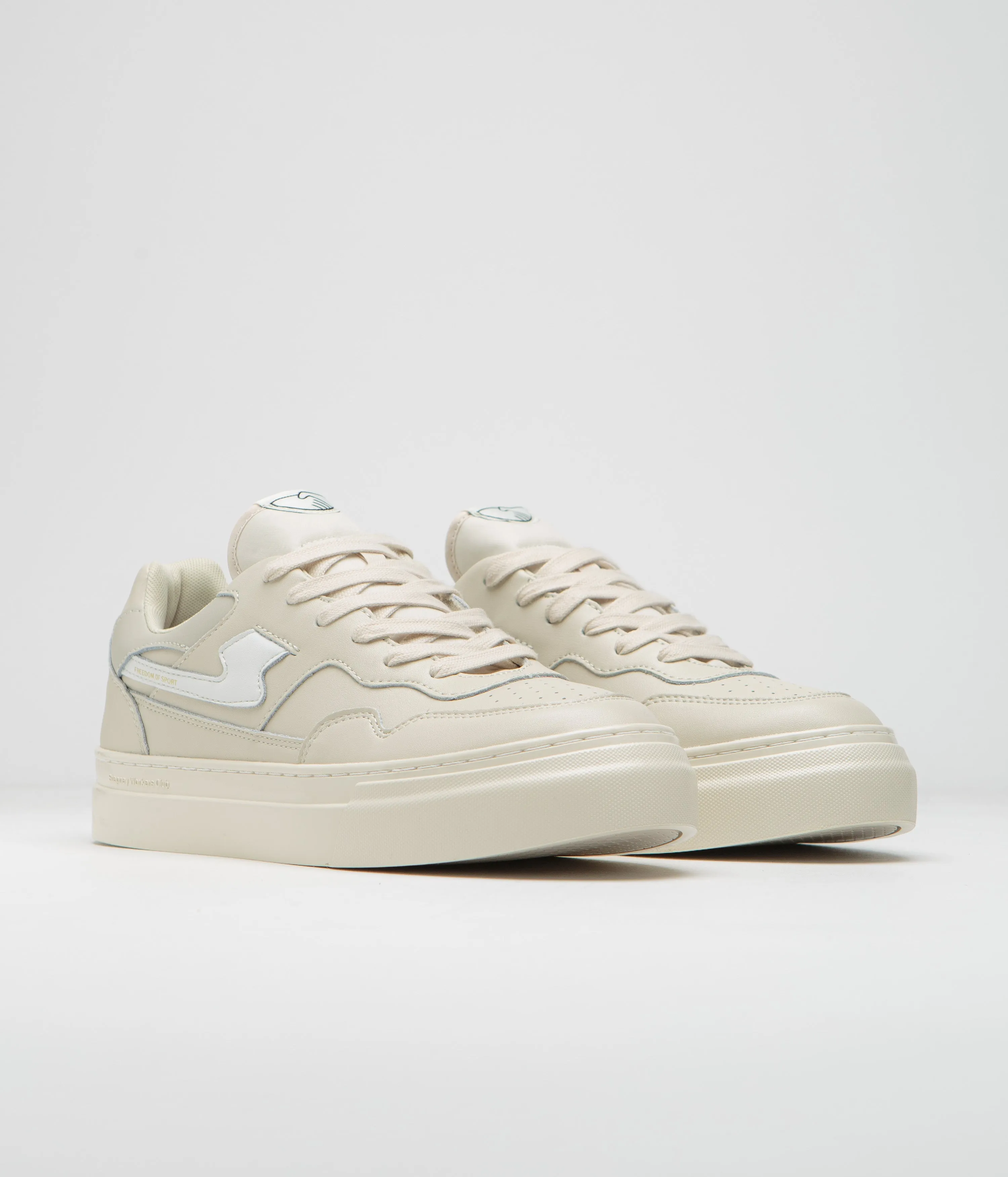 Stepney Workers Club Pearl S-Strike Lederschuhe - Ecru / Weiß Stepney Workers Club Schuhe