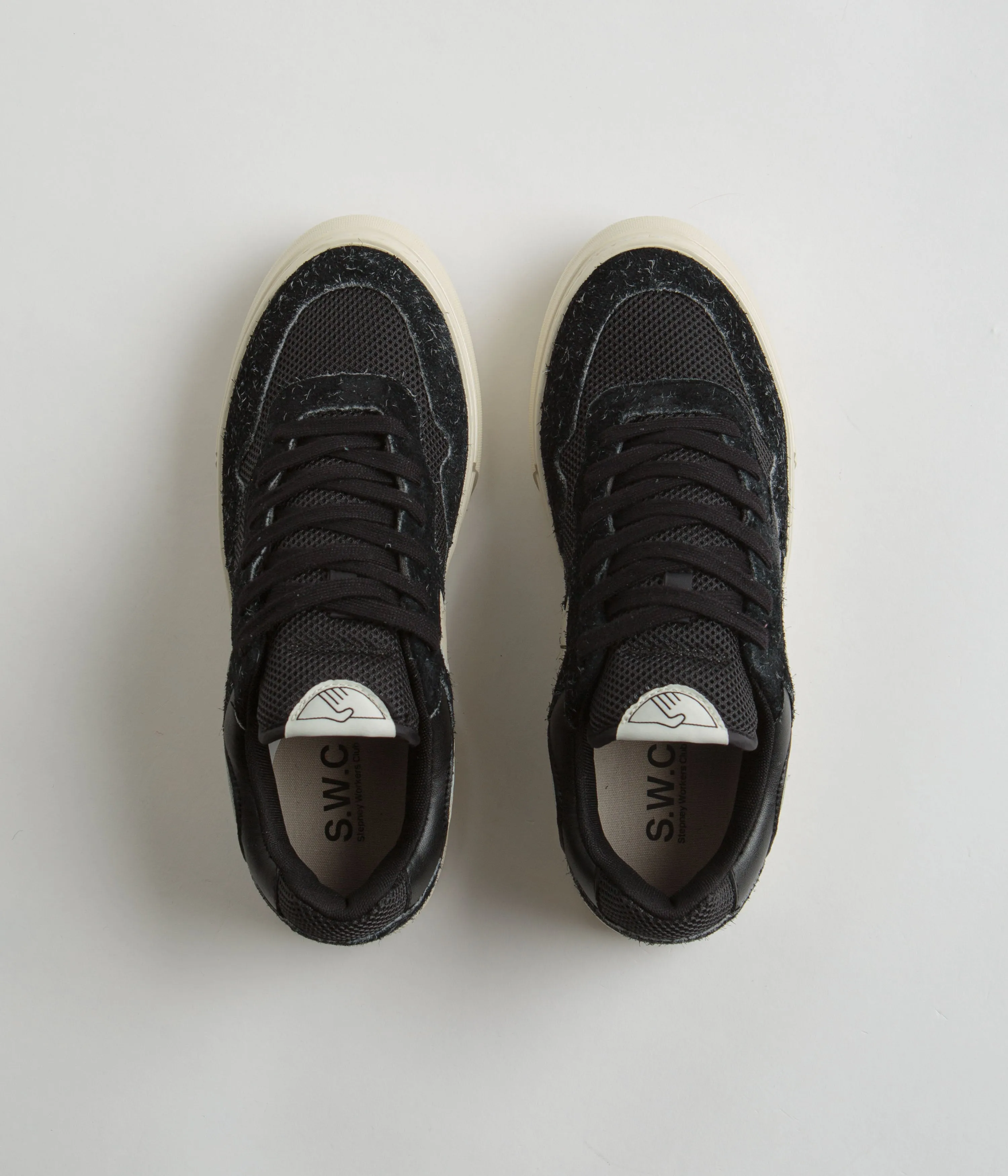 Stepney Workers Club Pearl S-Strike Rohwildleder Schuhe - Schwarz Stepney Workers Club Schuhe