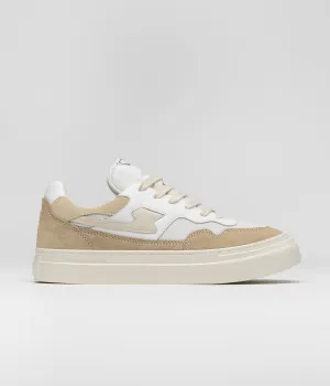 Stepney Workers Club Pearl S-Strike Wildlederschuhe - Weiß / Erde Stepney Workers Club Schuhe
