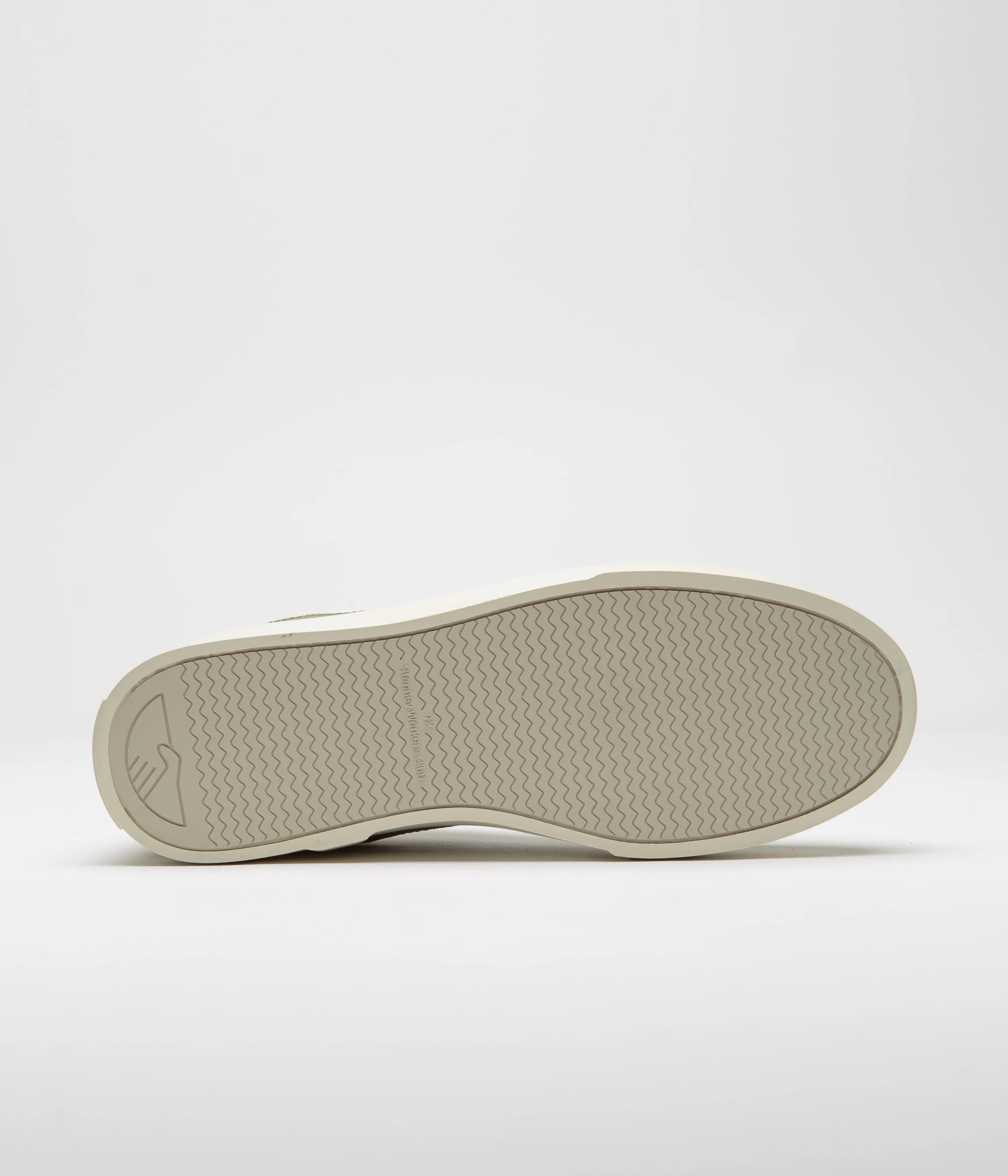 Stepney Workers Club Pearl S-Strike Wildlederschuhe - Weiß / Moos Stepney Workers Club Schuhe