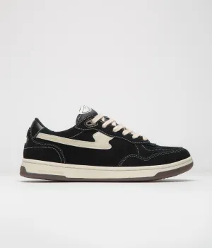 Stepney Workers Club Pro Cup 01 S-Strike Wildleder-Schuhe - Schwarz / Weiß Stepney Workers Club Schuhe