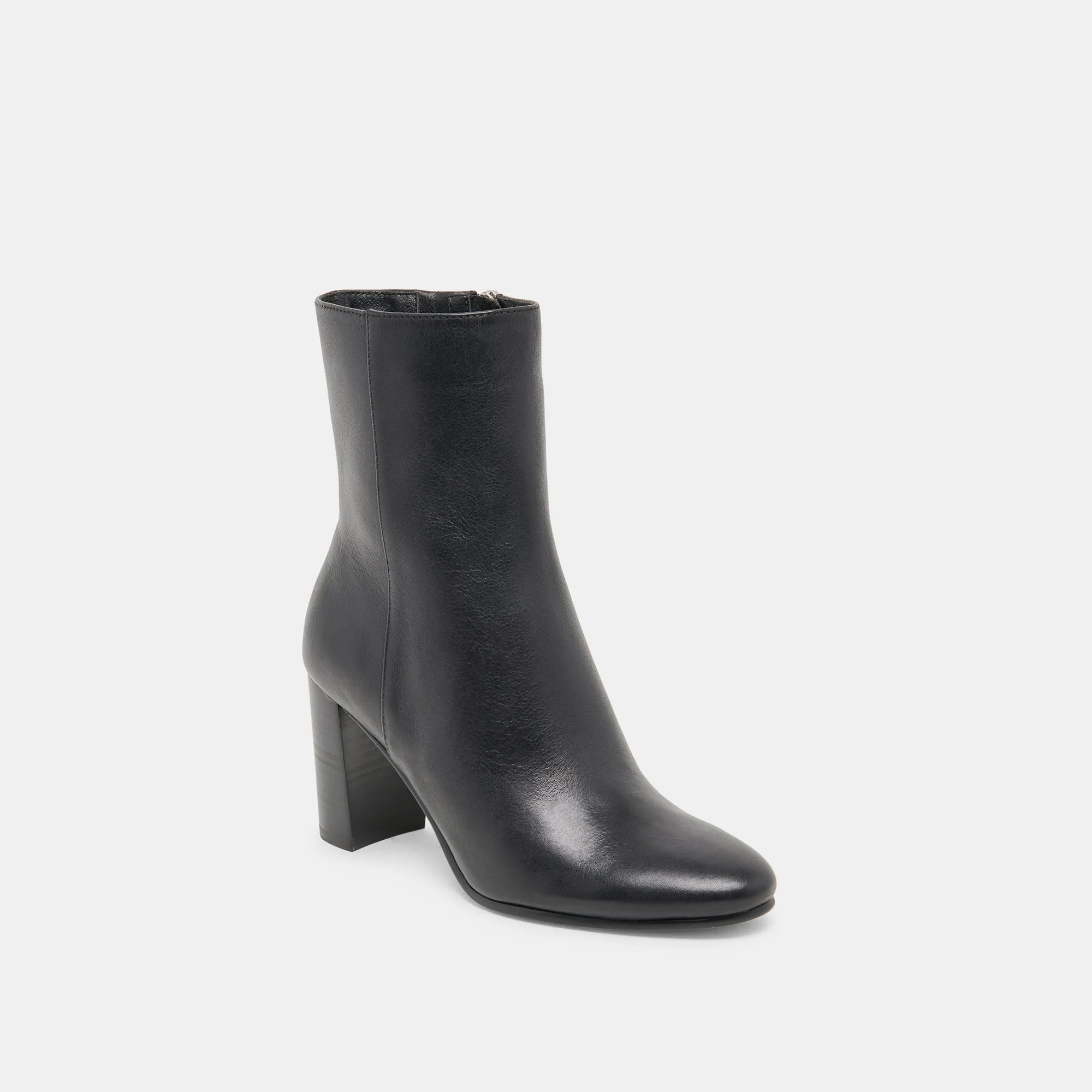 SUZY STIEFELETTEN SCHWARZES LEDER