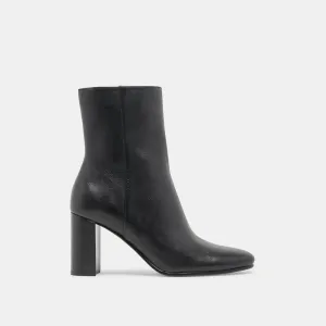 SUZY STIEFELETTEN SCHWARZES LEDER