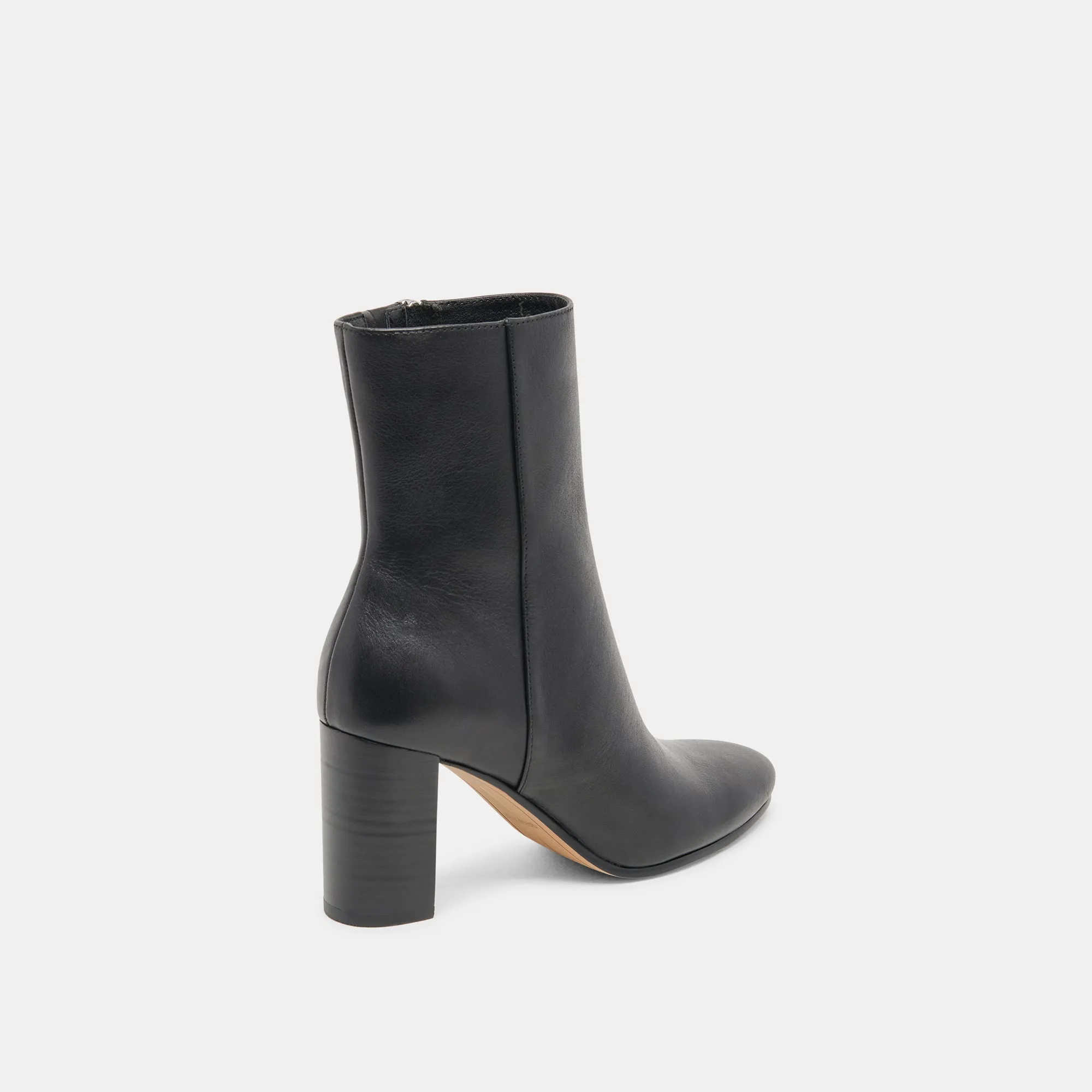 SUZY STIEFELETTEN SCHWARZES LEDER