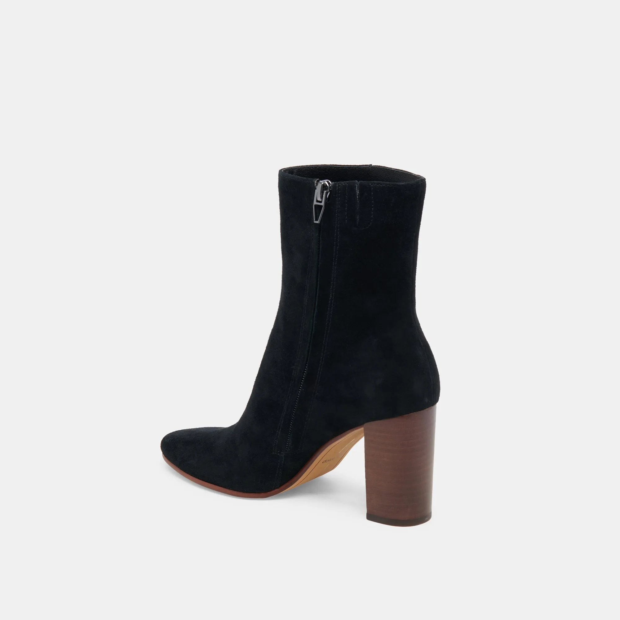 SUZY STIEFELETTEN ONYX WILDLEDER