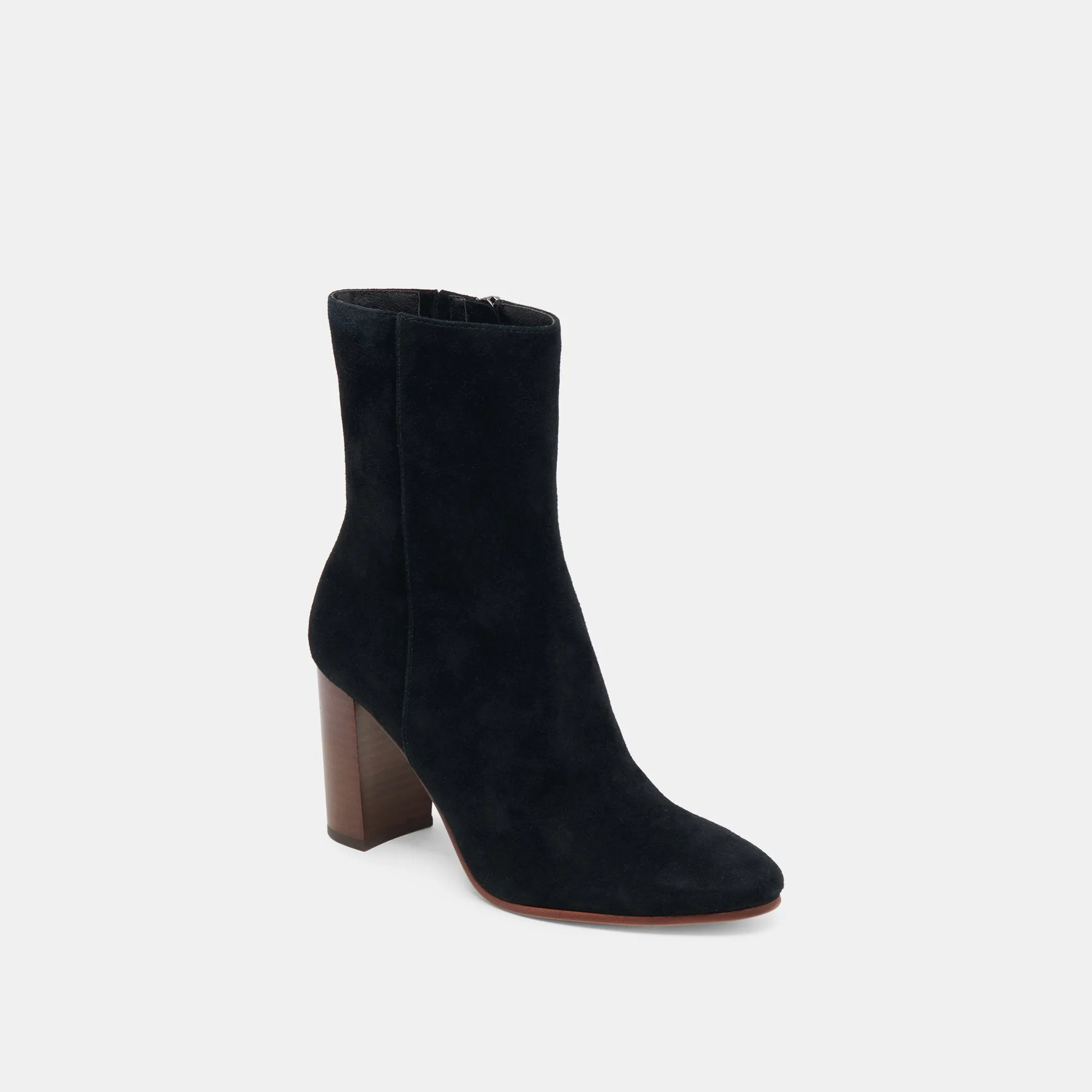 SUZY STIEFELETTEN ONYX WILDLEDER