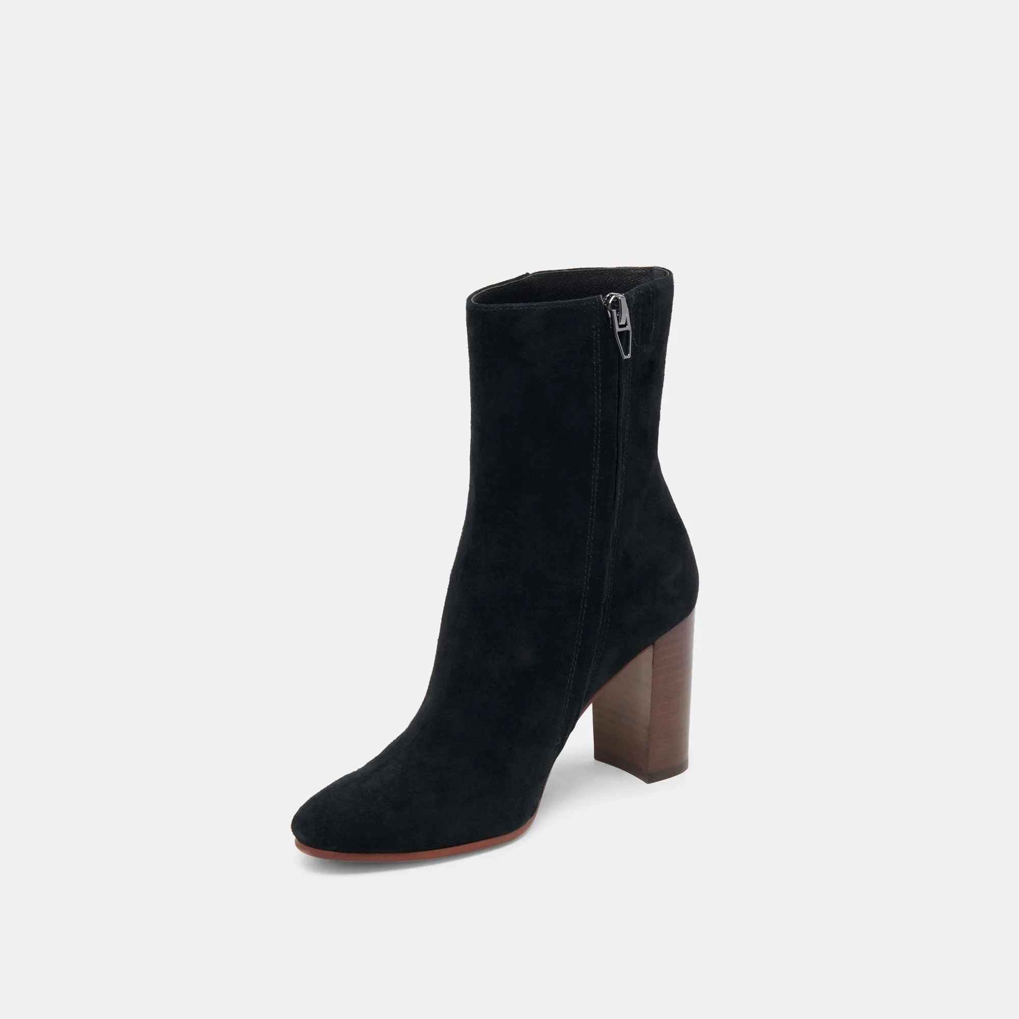 SUZY STIEFELETTEN ONYX WILDLEDER