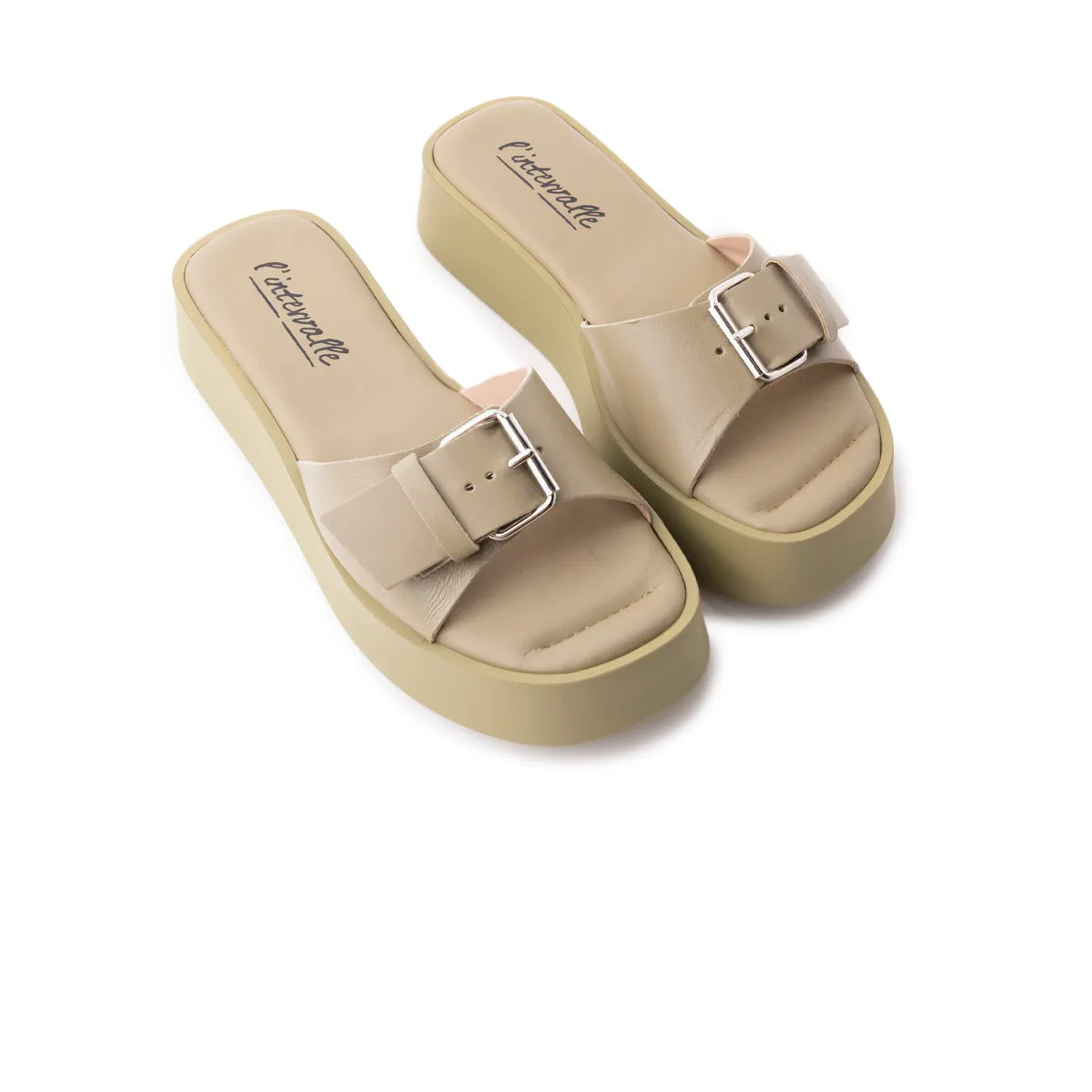 Süßes Hell Khaki Leder