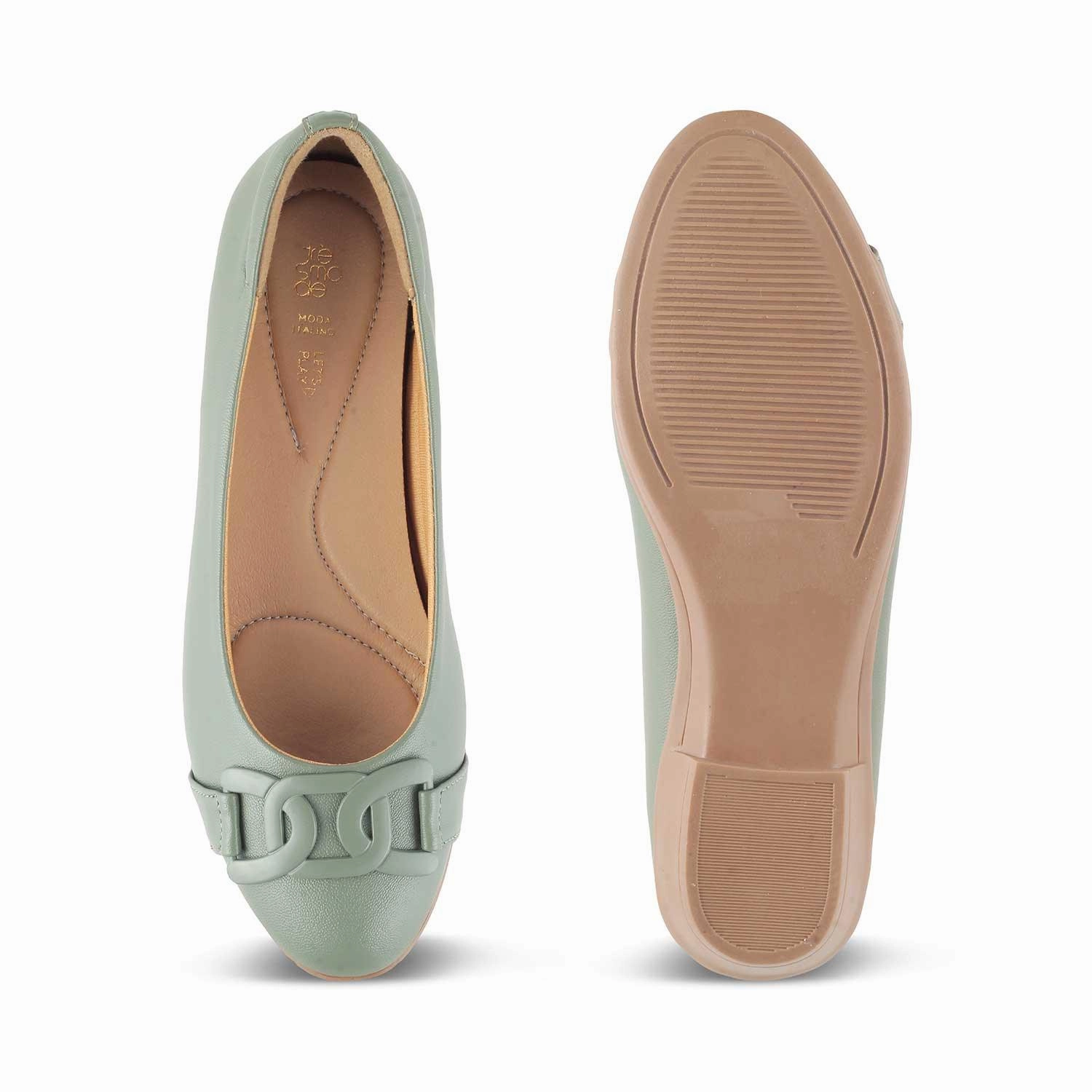 The Bolingo Green Women's Casual Ballerinas Tresmode