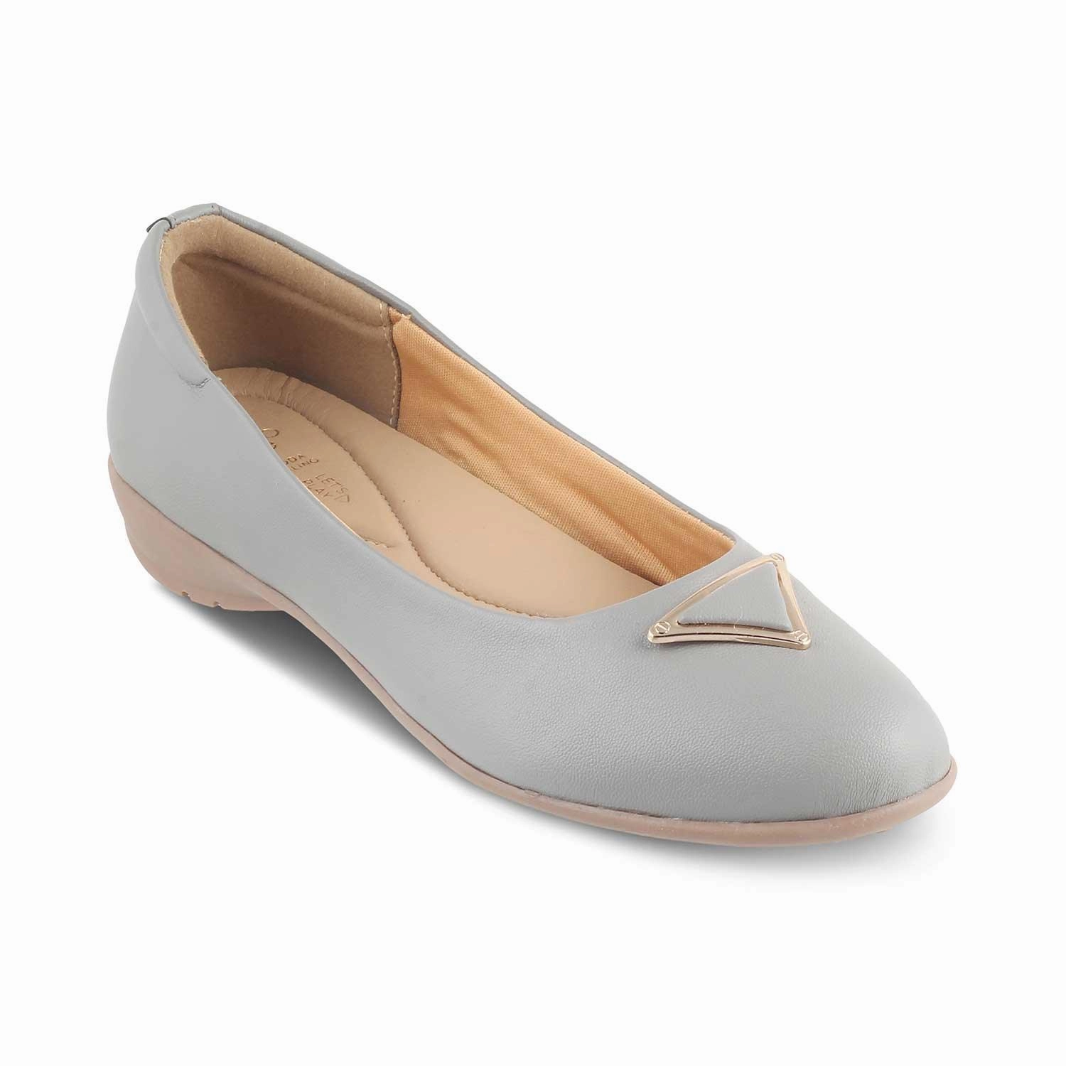 Die Cheviz Grauen Damen-Ballerinas Tresmode