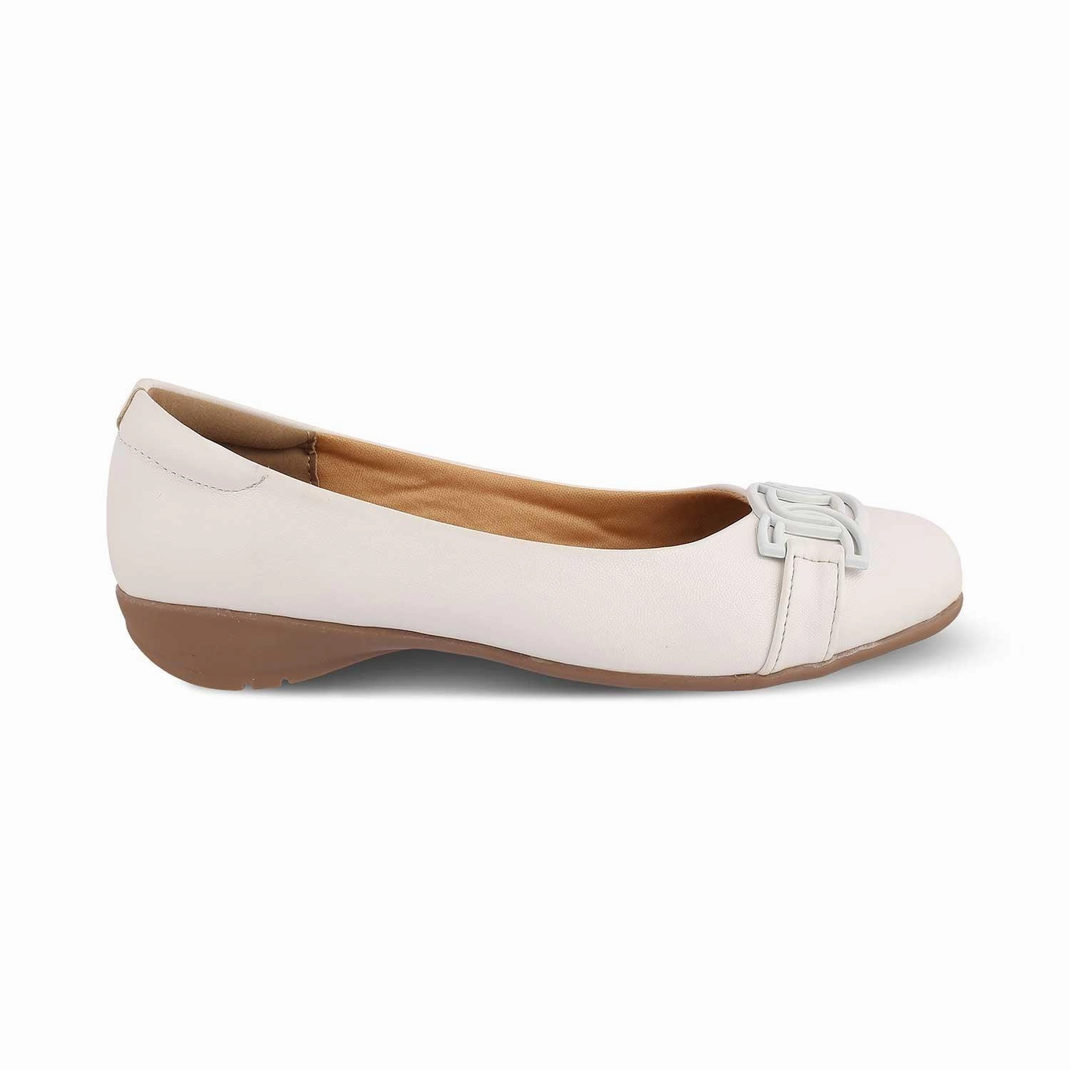 Die Geom Weiß Damen Ballerinas Tresmode