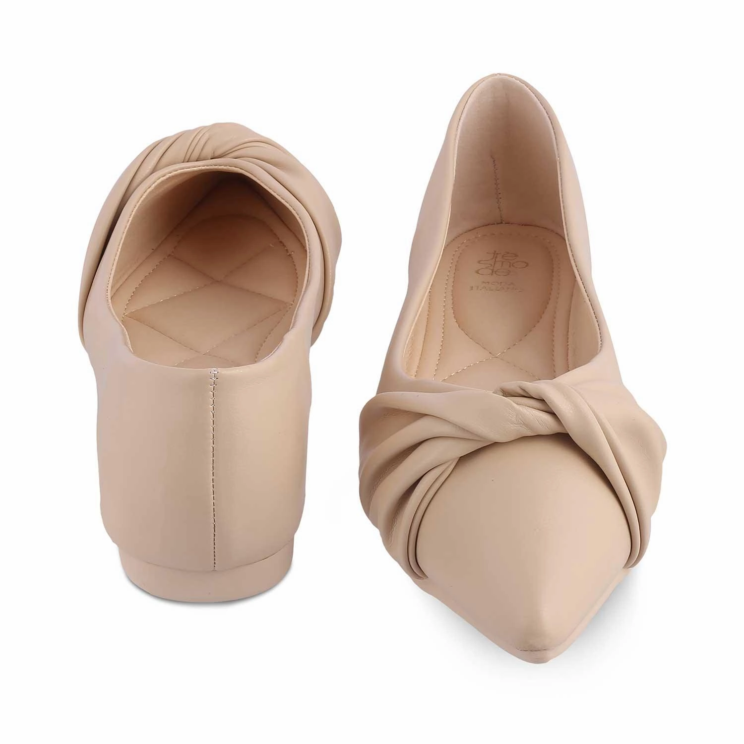 Die Molino Beige Damenballerinas Tresmode