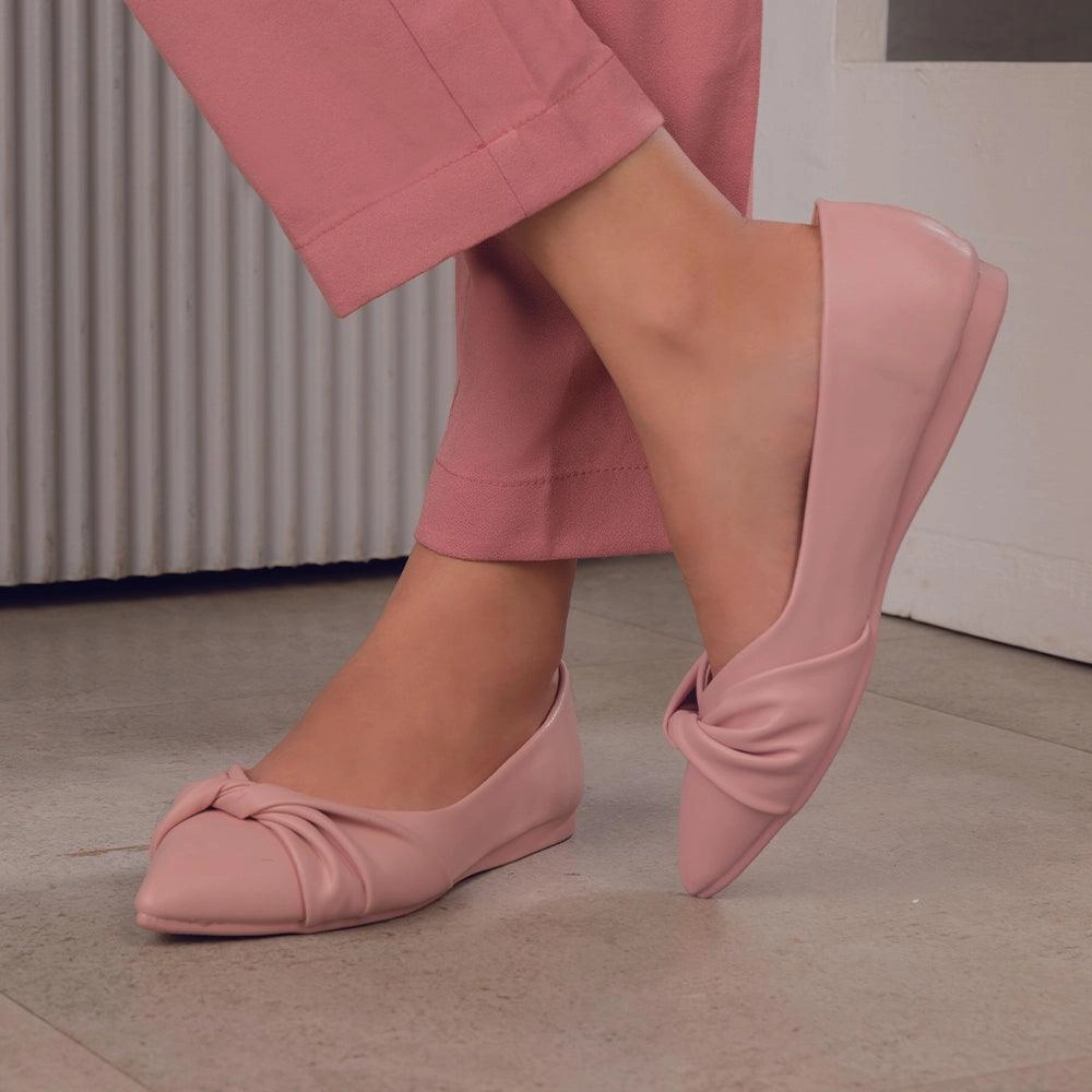 Die Molino Pink Damen-Ballerinas Tresmode