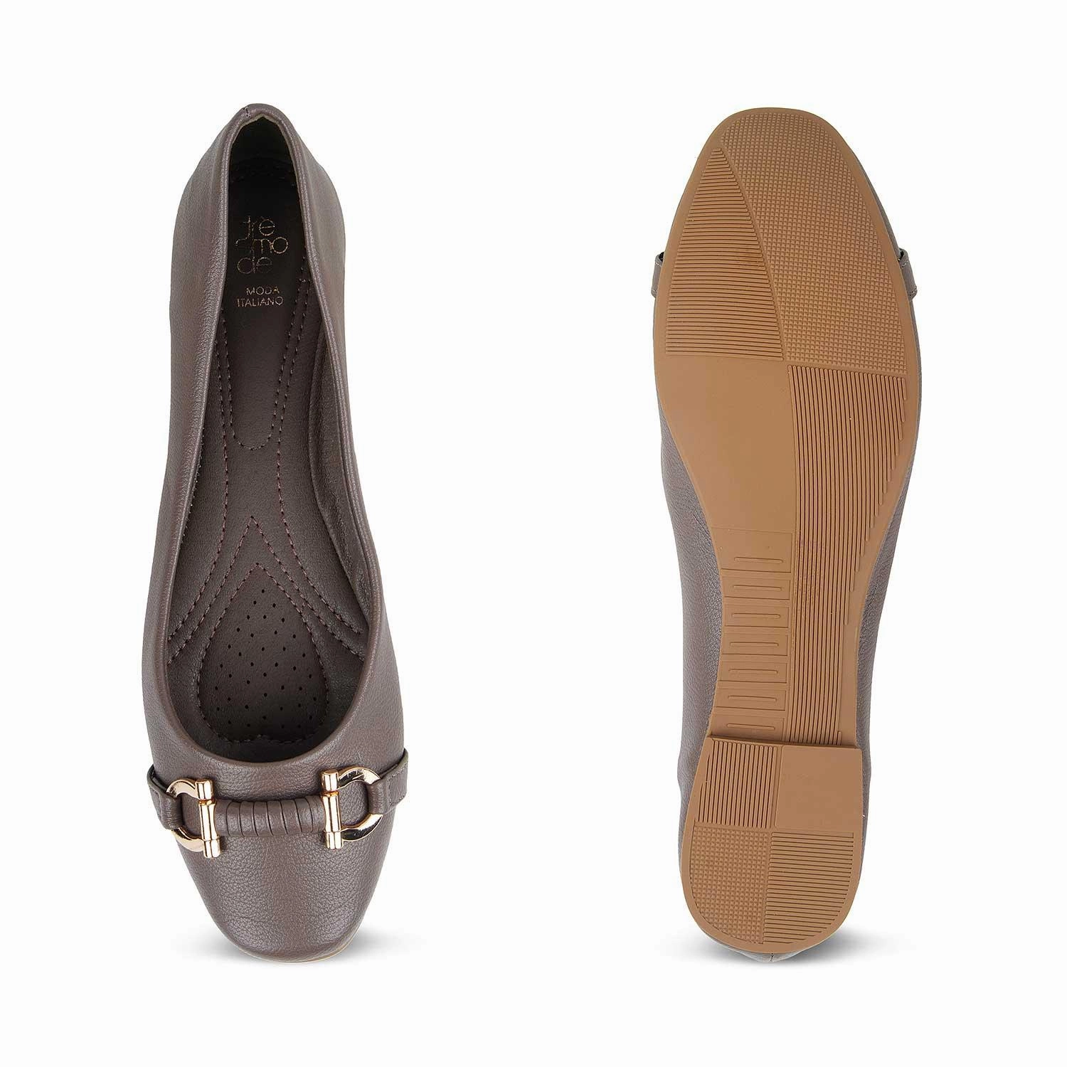The Nante Grey Women's Casual Ballerinas Tresmode