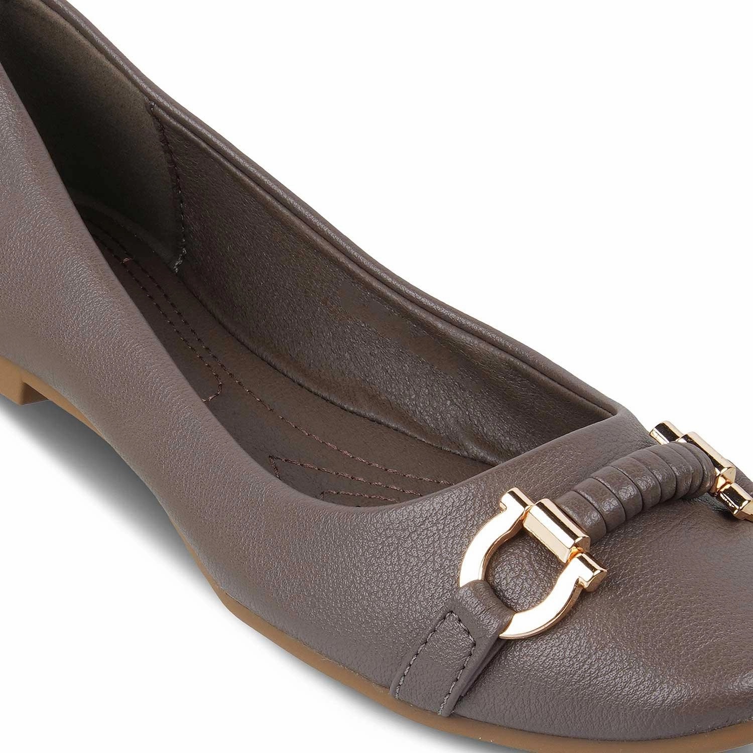 The Nante Grey Women's Casual Ballerinas Tresmode