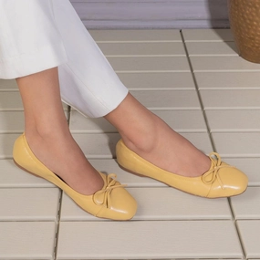 The Trebow Yellow Women's Casual Ballerinas Tresmode