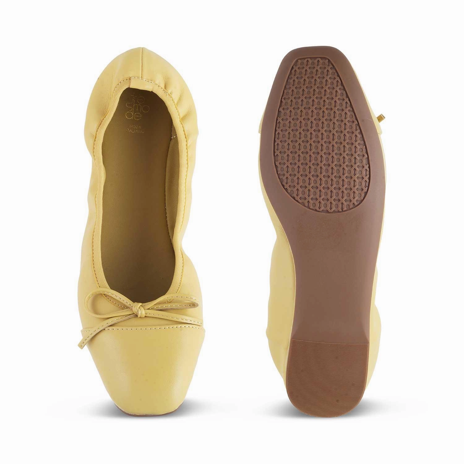The Trebow Yellow Women's Casual Ballerinas Tresmode