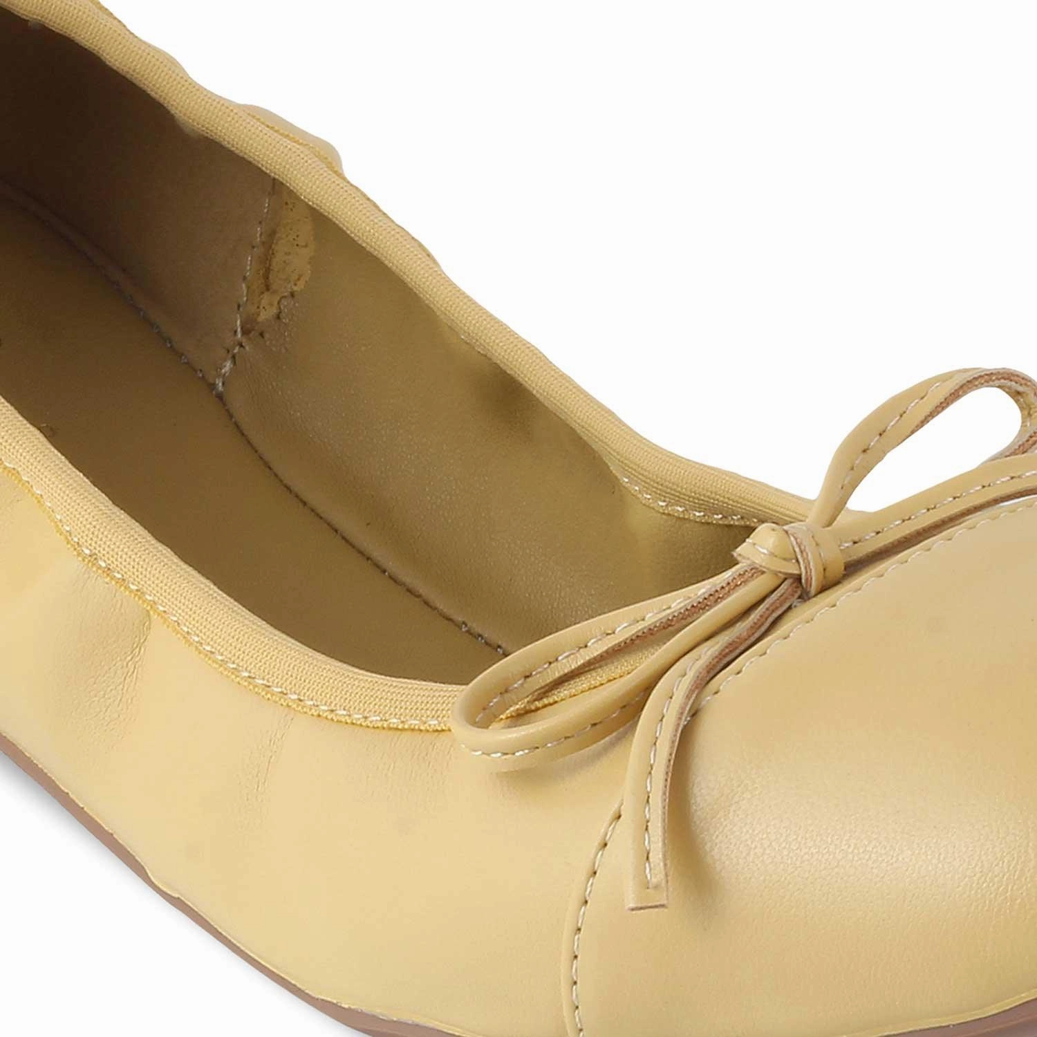 The Trebow Yellow Women's Casual Ballerinas Tresmode