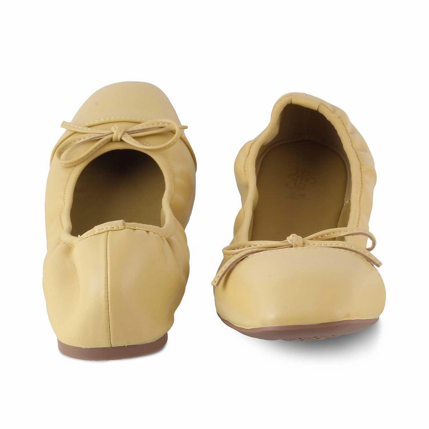 The Trebow Yellow Women's Casual Ballerinas Tresmode